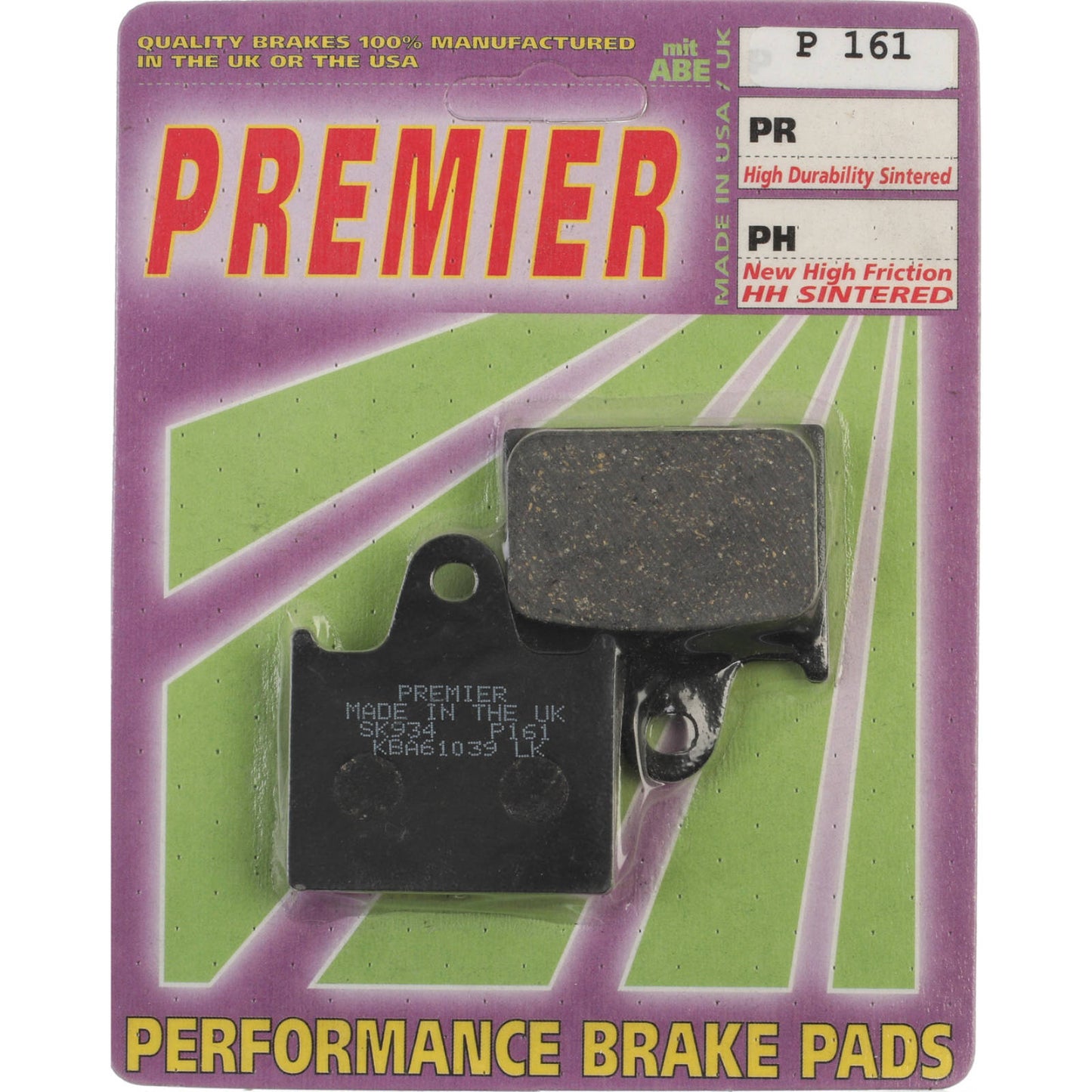 Premier Brake Pads - P Organic Standard
