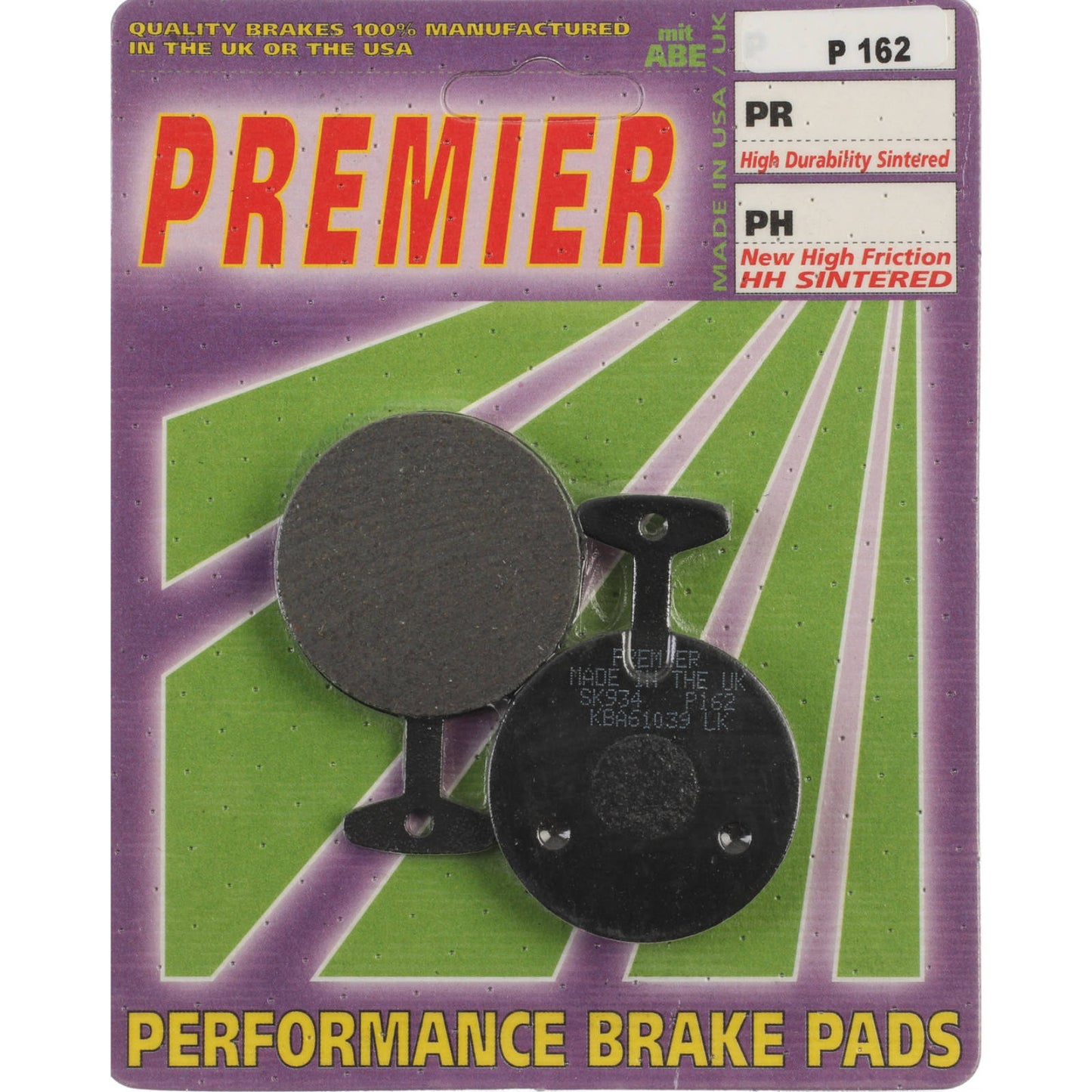 Premier Brake Pads - P Organic Standard