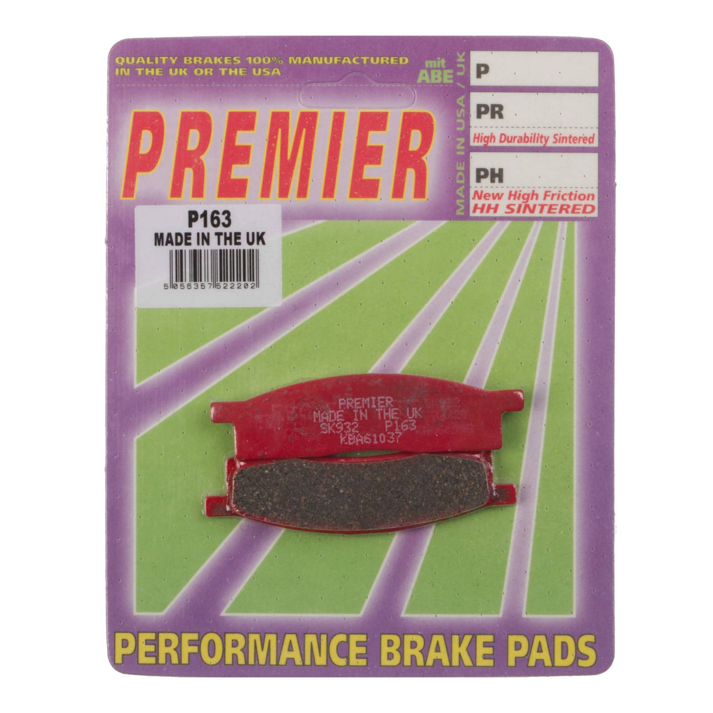 Premier Brake Pads - P Organic Standard