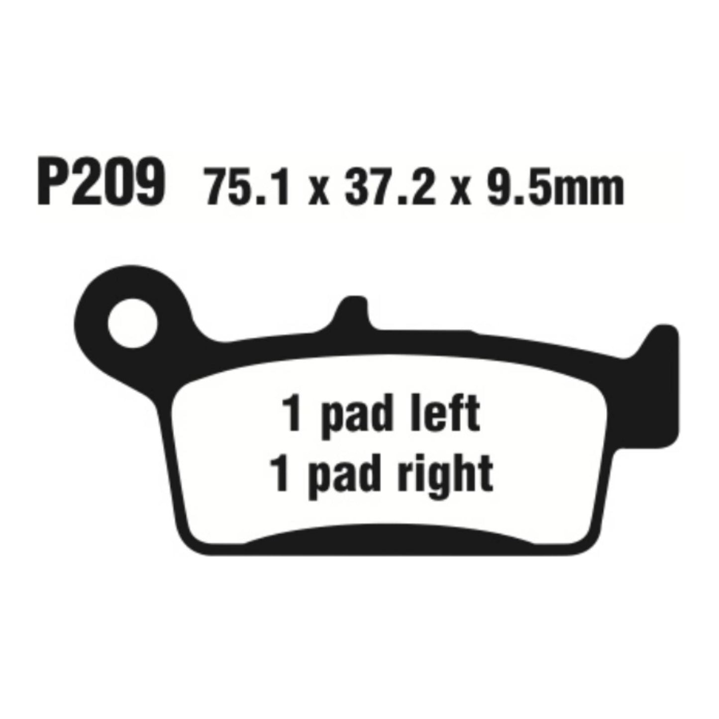 Premier Brake Pads - P Organic Standard