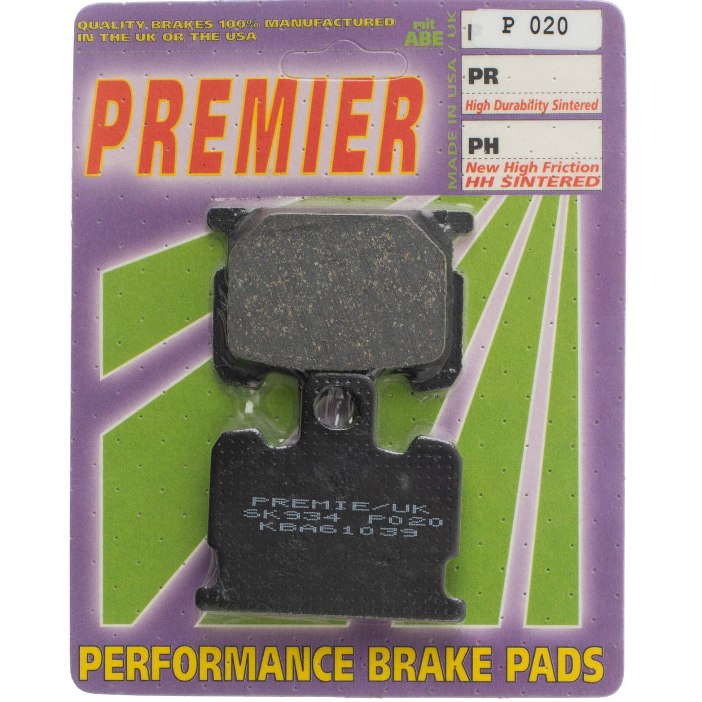 Premier Brake Pads - P Organic Standard