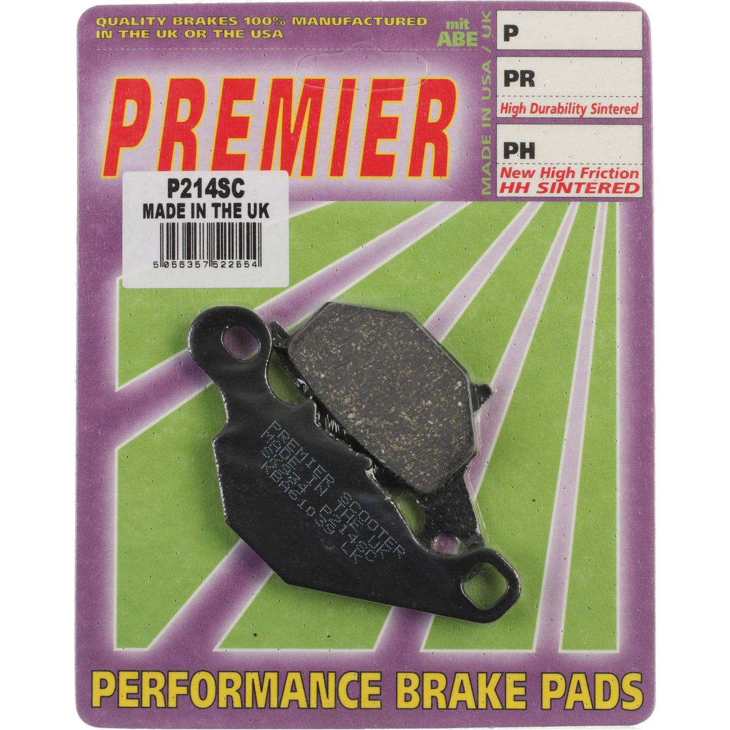 Premier Brake Pads - P Organic Standard