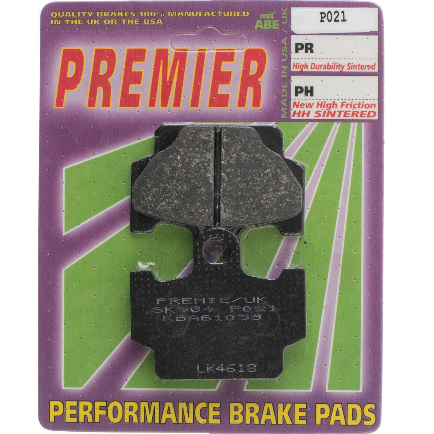 Premier Brake Pads - P Organic Standard