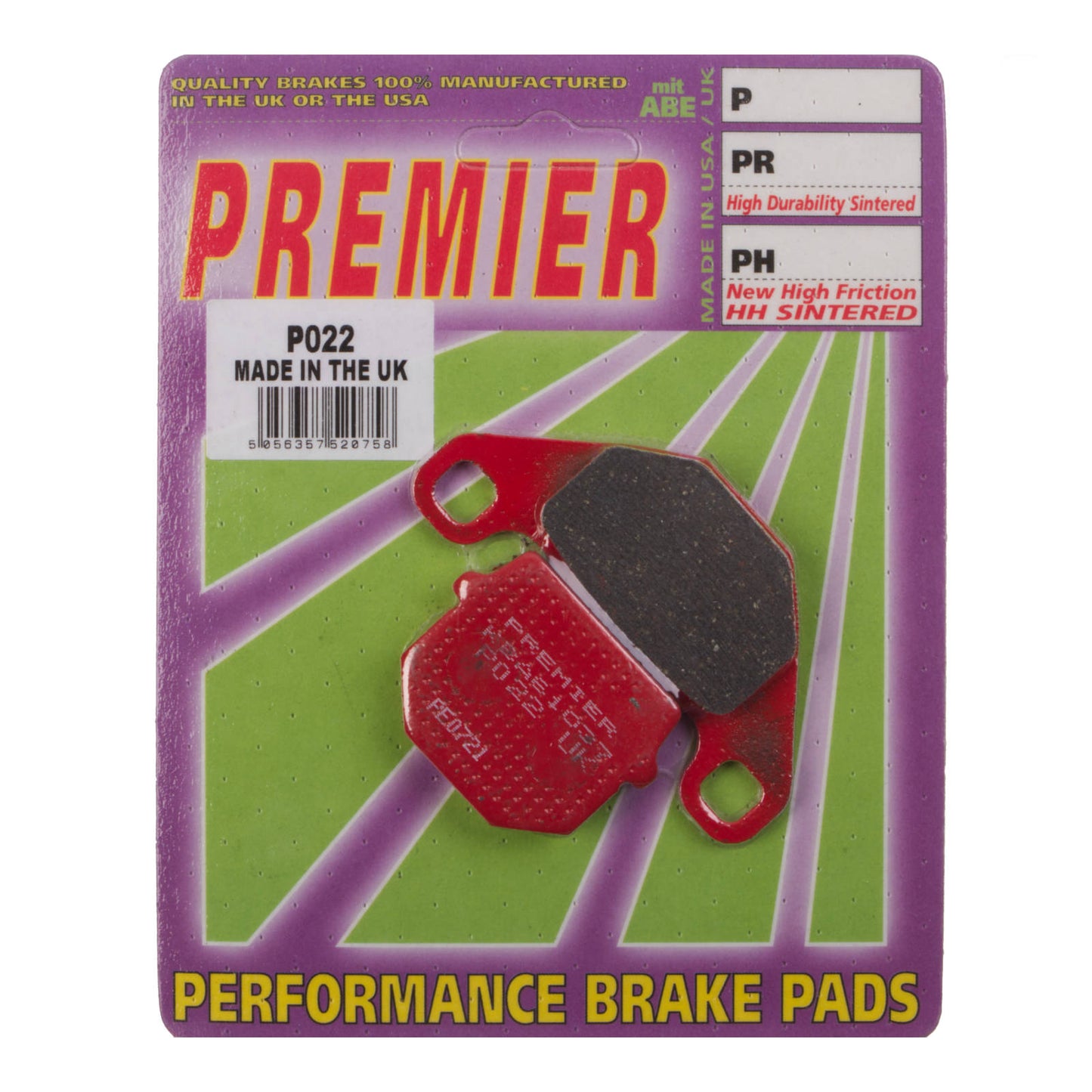 Premier Brake Pads - P Organic Standard