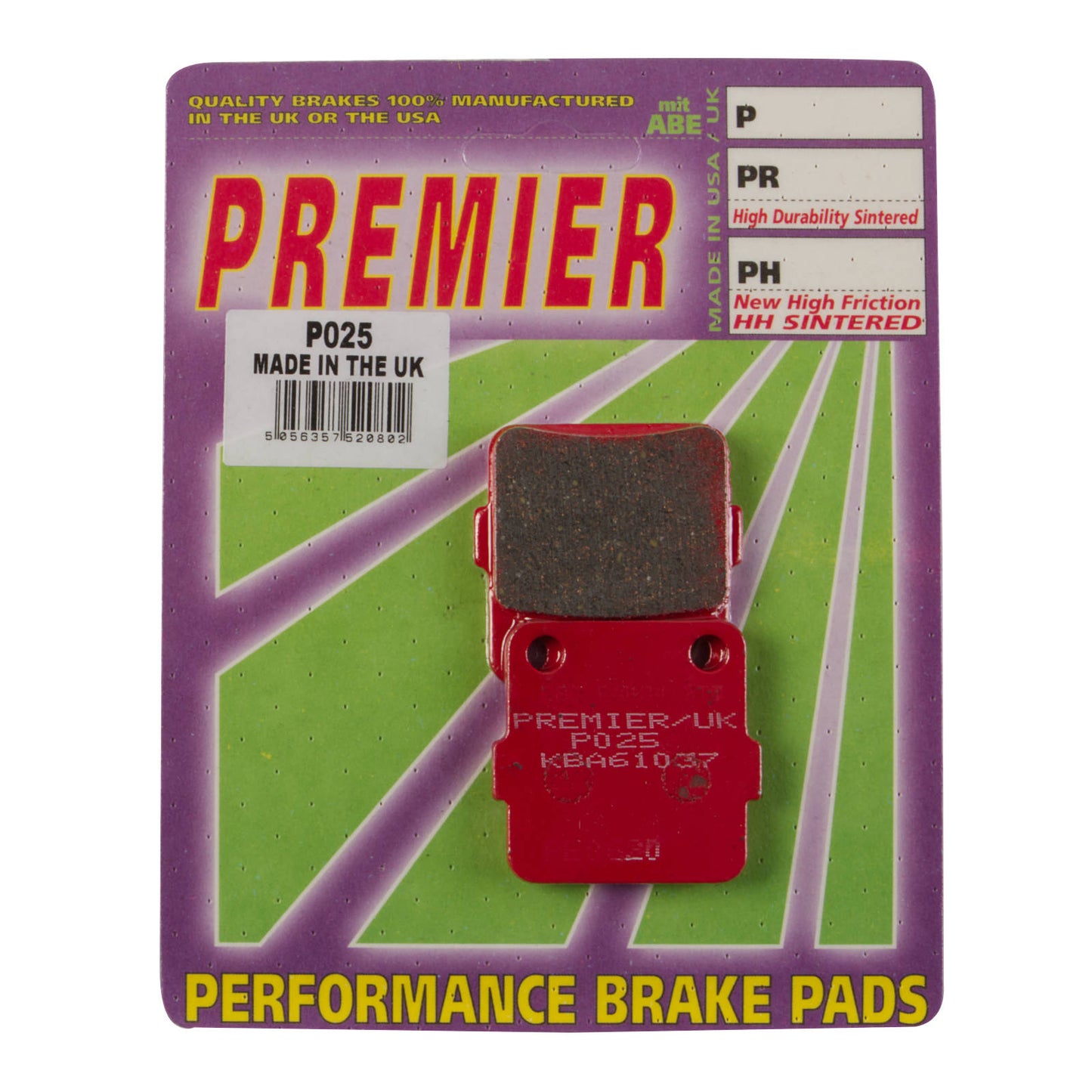 Premier Brake Pads - P Organic Standard