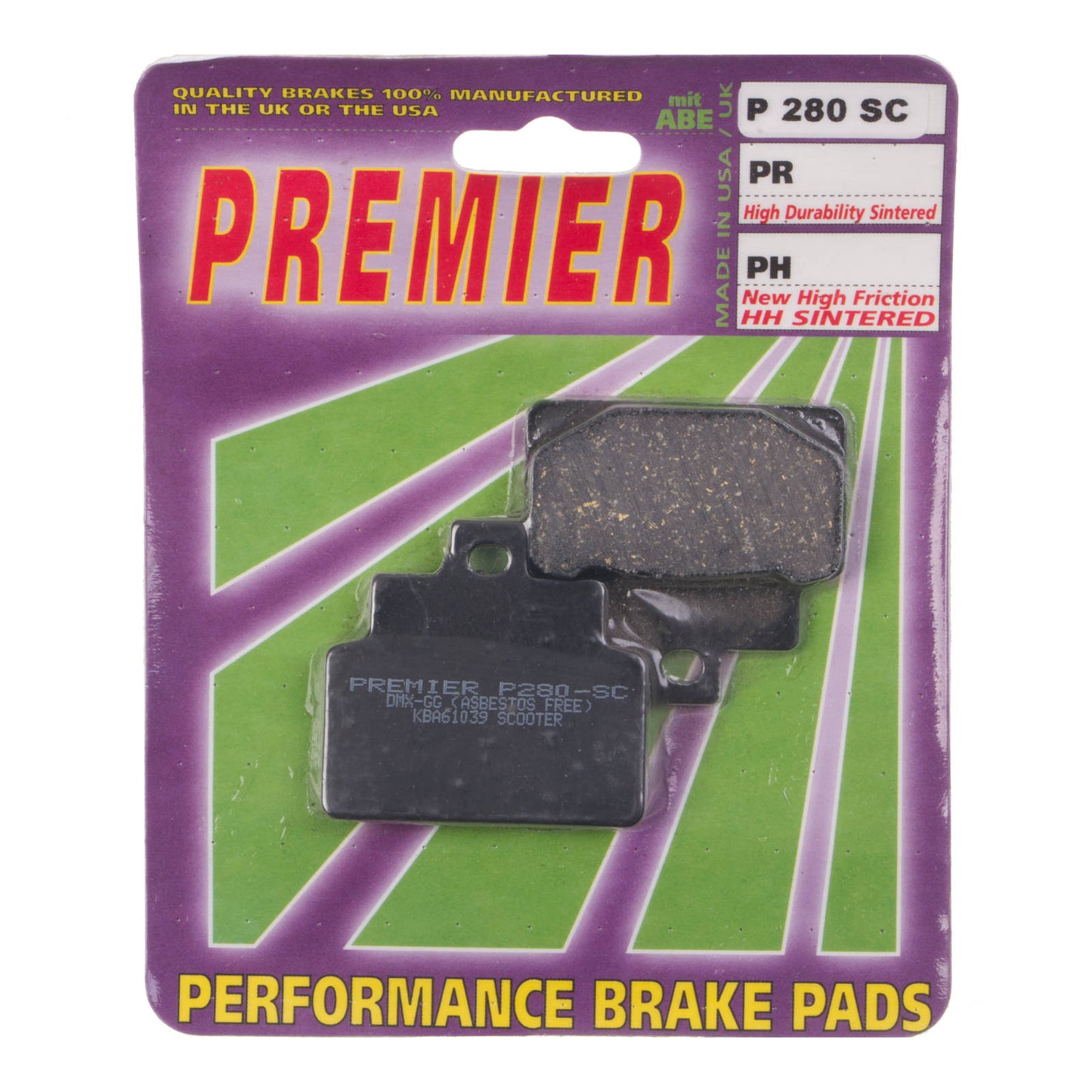 Premier Brake Pads - P Organic Standard