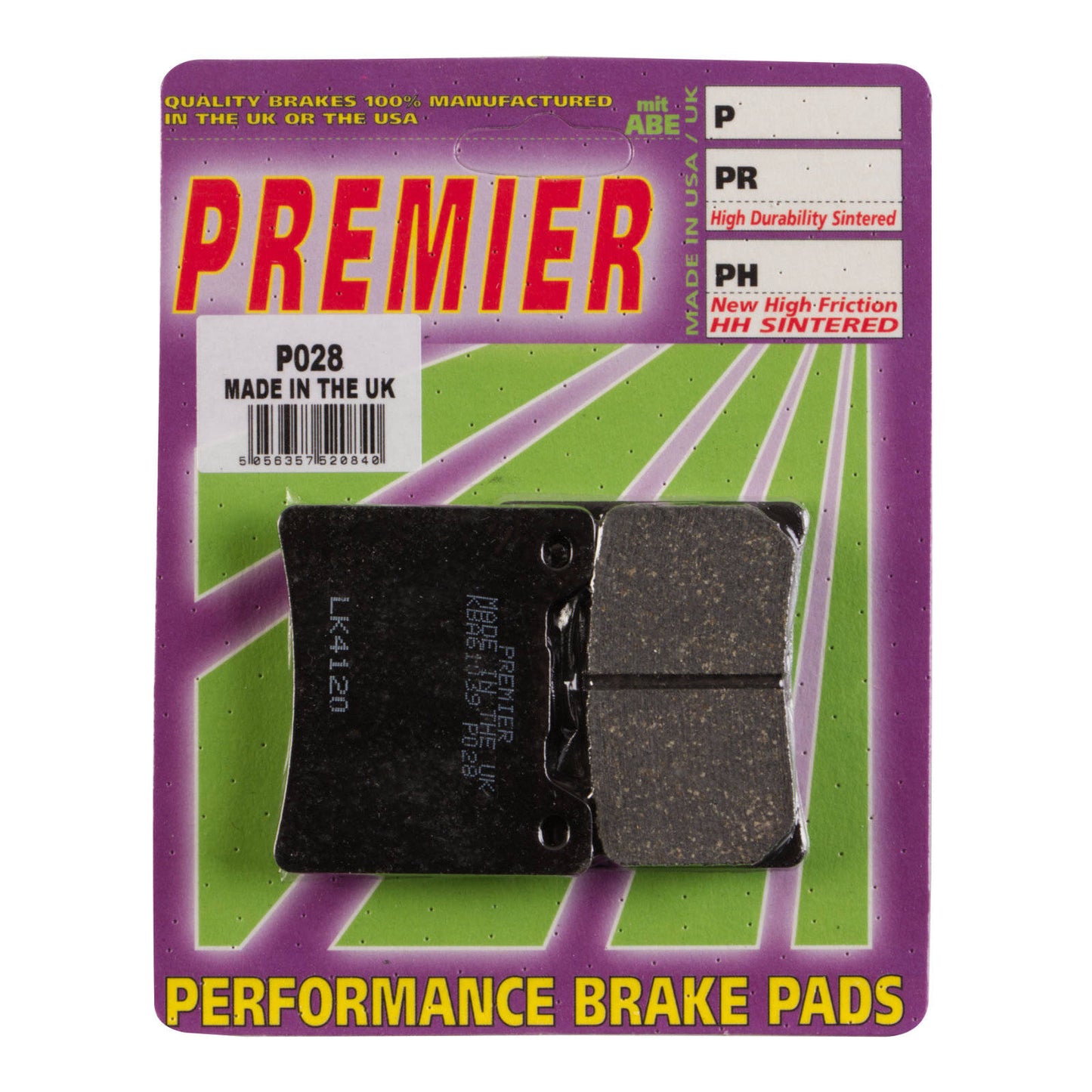 Premier Brake Pads - P Organic Standard