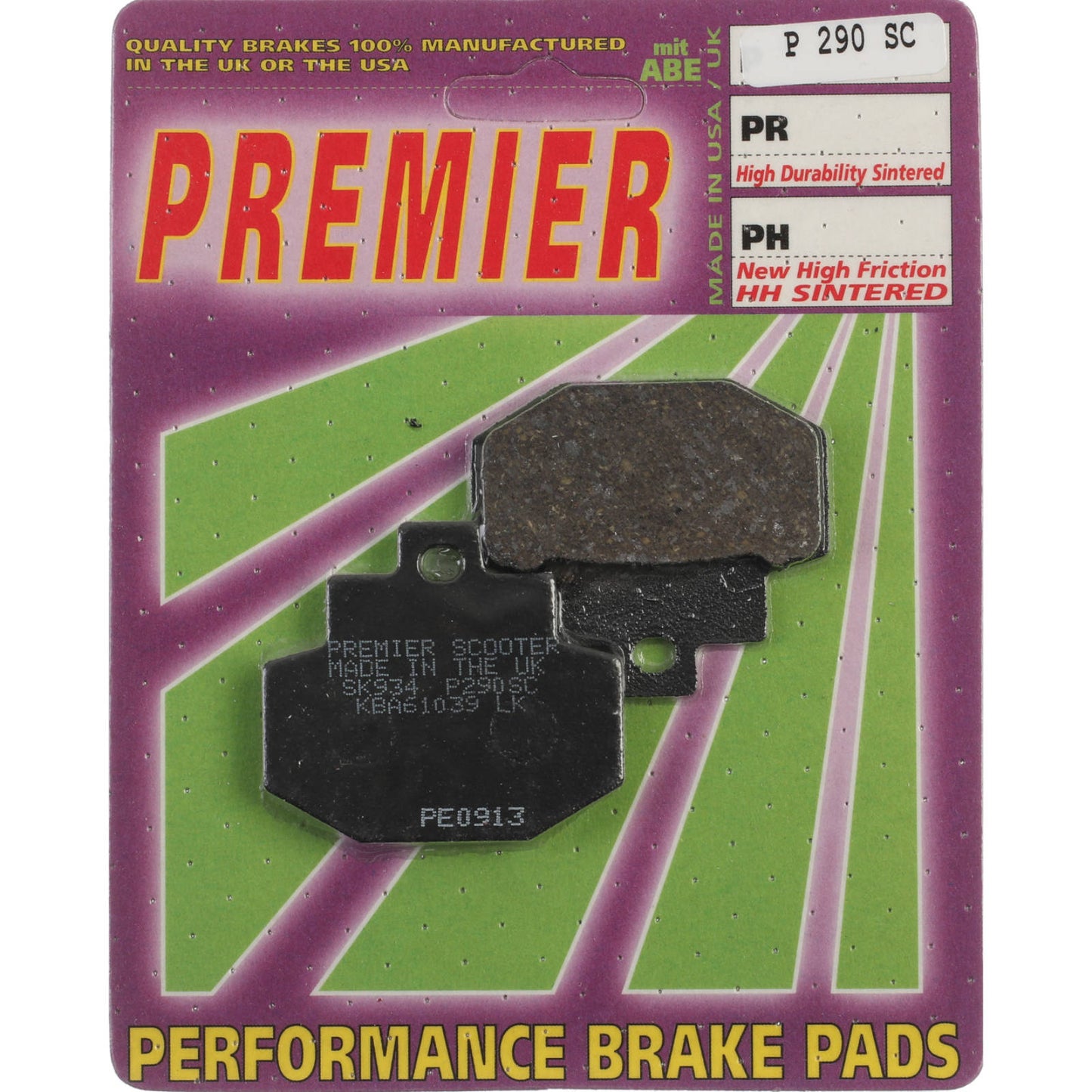 Premier Brake Pads - P Organic Standard
