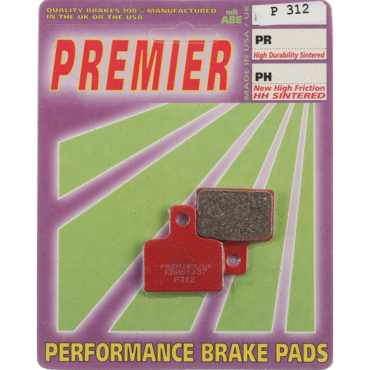 Premier Brake Pads - P Organic Standard