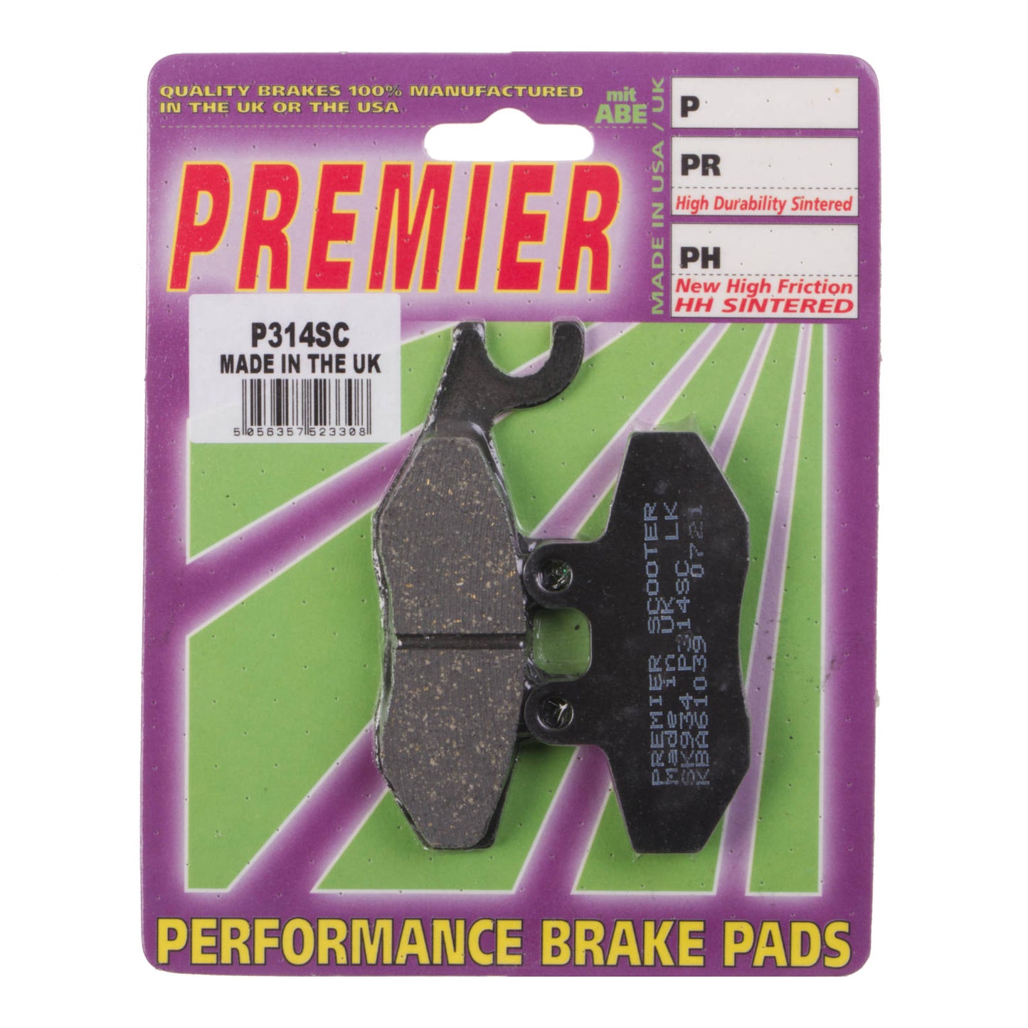 Premier Brake Pads - P Organic Standard