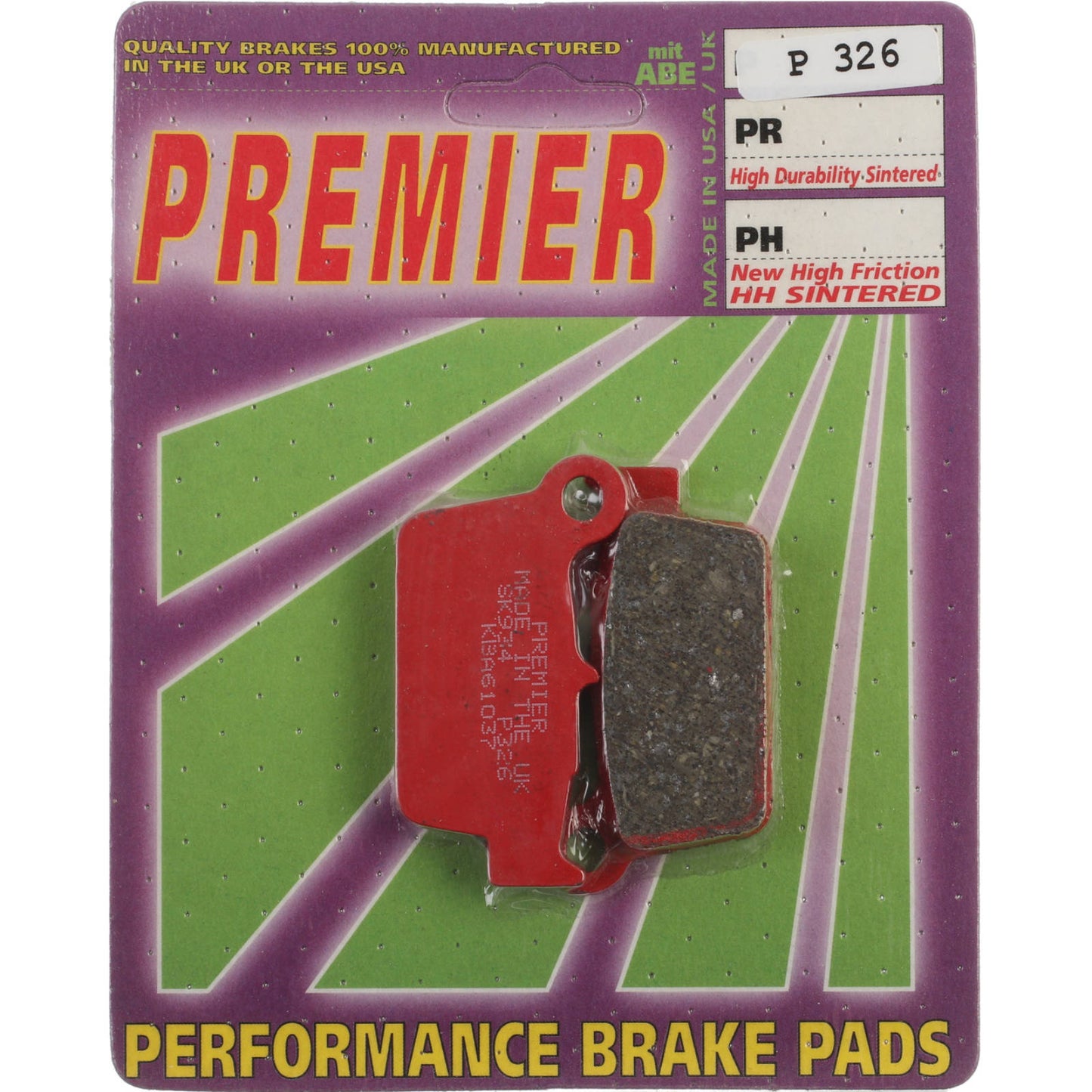 Premier Brake Pads - P Organic Standard