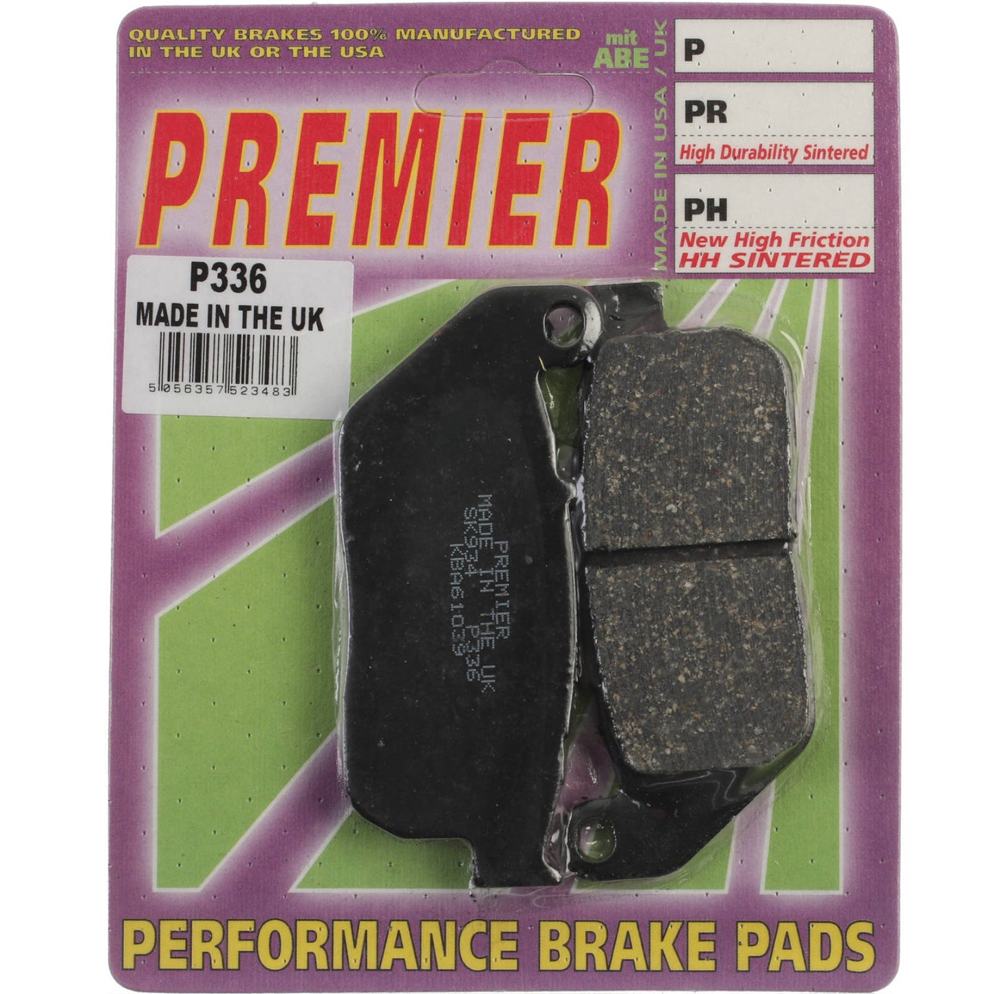Premier Brake Pads - P Organic Standard