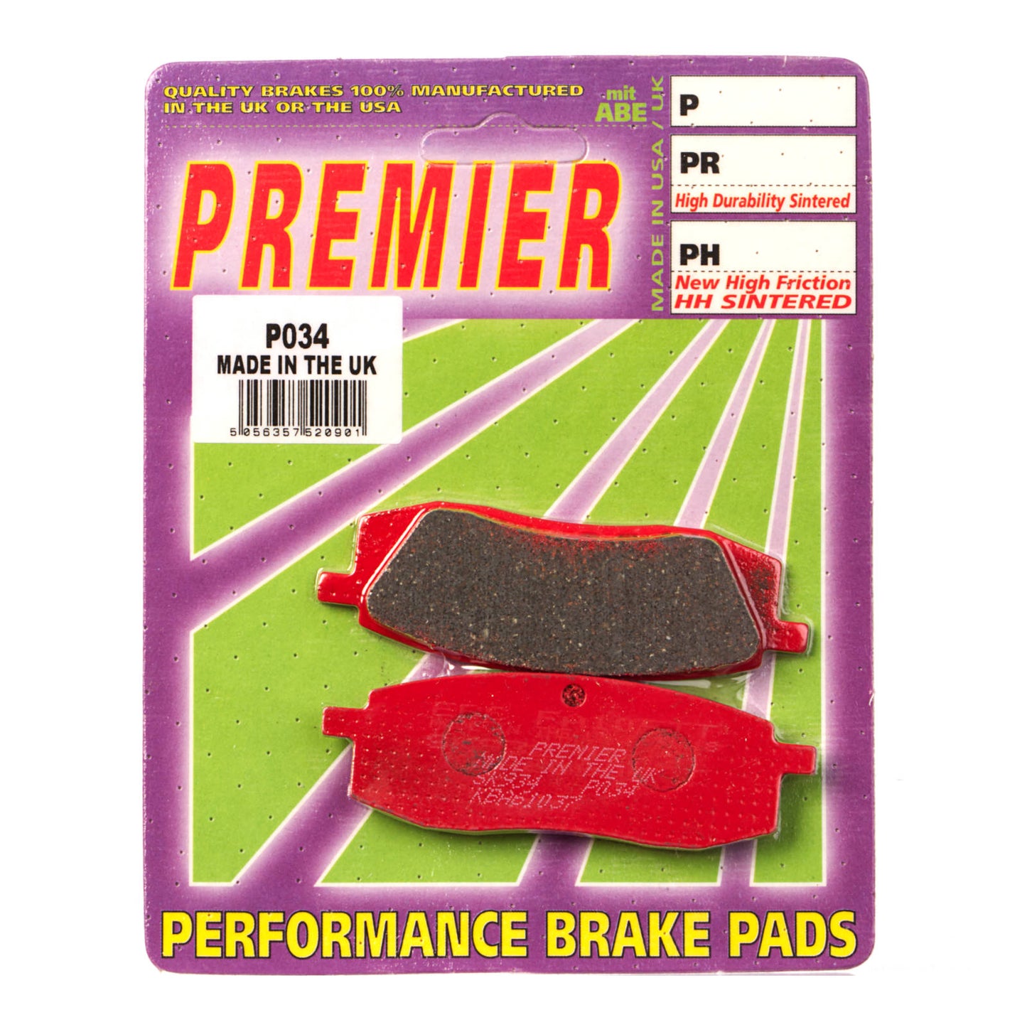 Premier Brake Pads - P Organic Standard