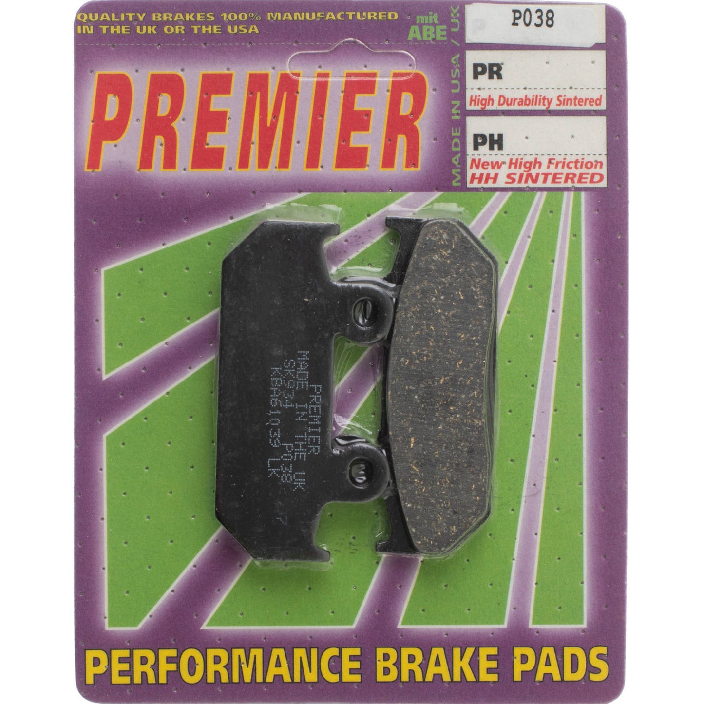 Premier Brake Pads - P Organic Standard