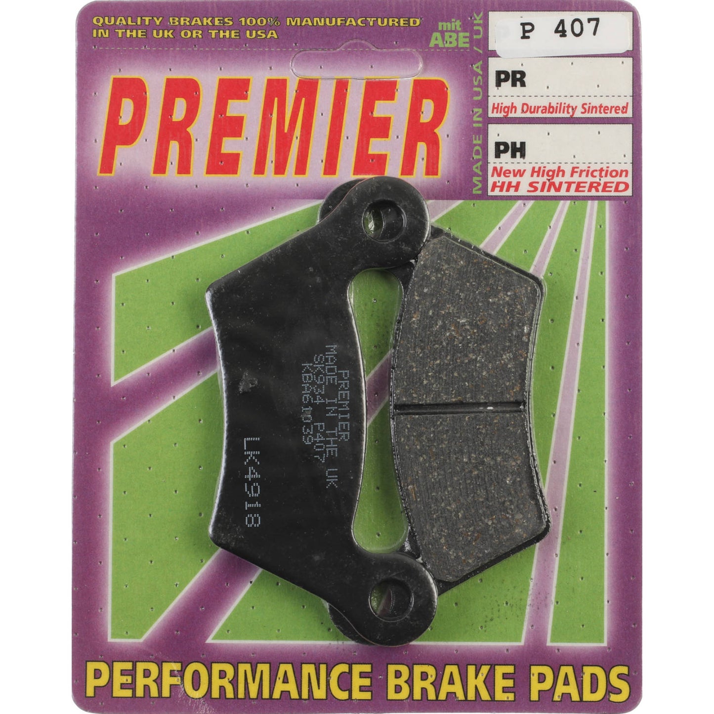 Premier Brake Pads - P Organic Standard
