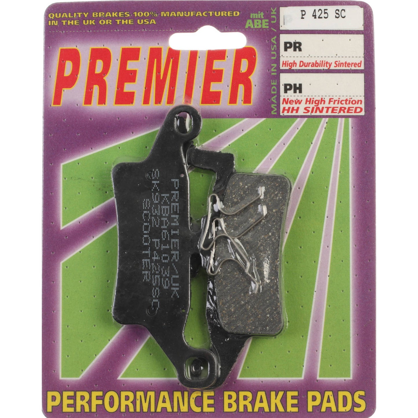 Premier Brake Pads - P Organic Standard