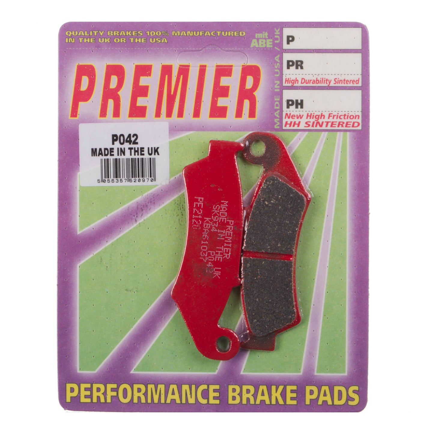 Premier Brake Pads - P Organic Standard