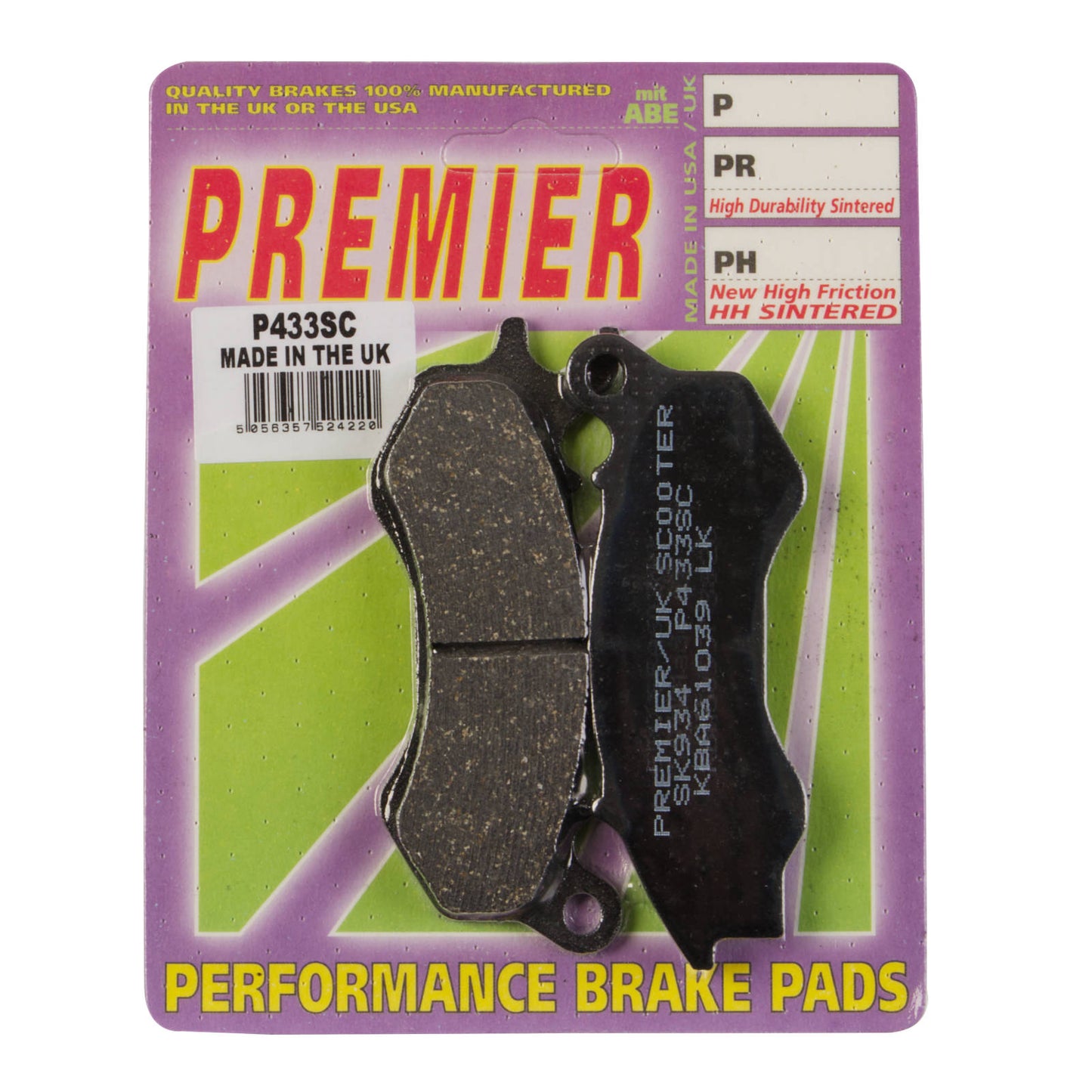 Premier Brake Pads - P-SC Organic Scooter