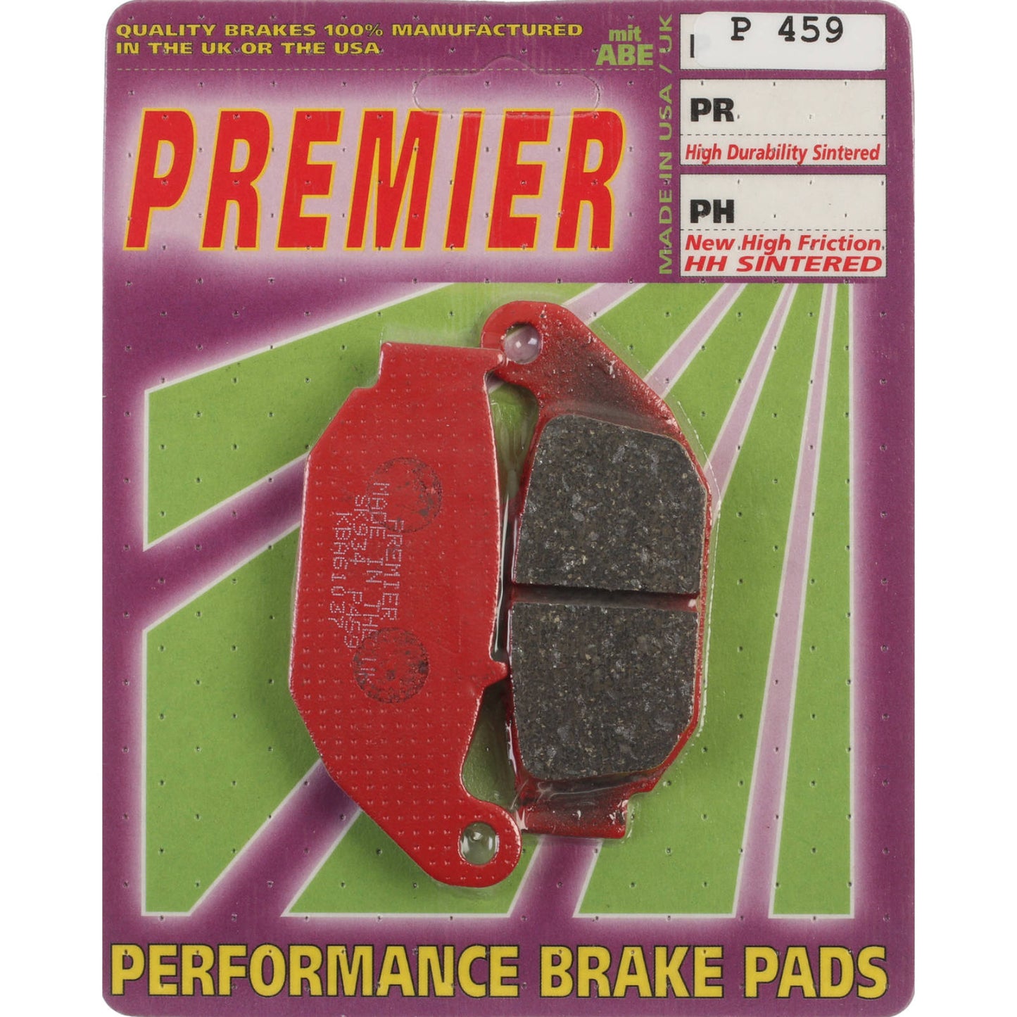 Premier Brake Pads - P Organic Standard