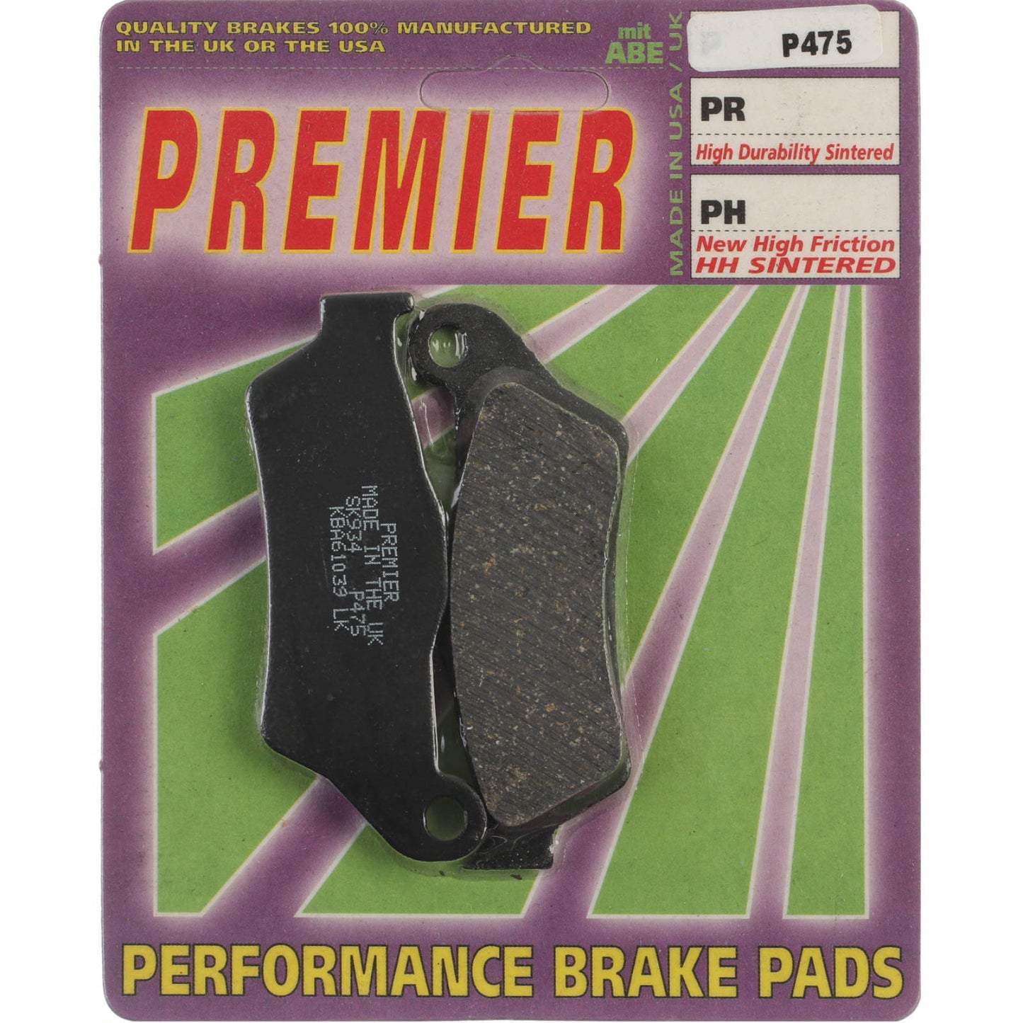 Premier Brake Pads - P Organic Standard (GF349S3)