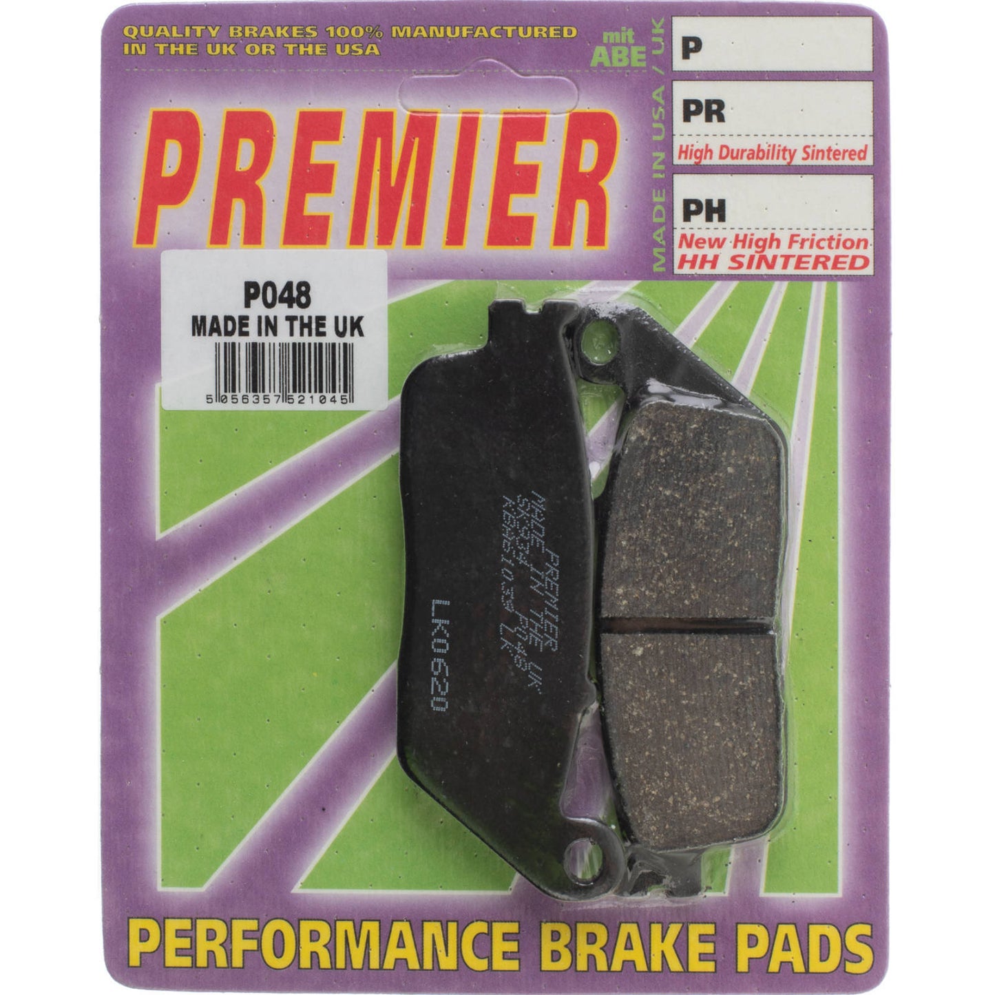 Premier Brake Pads - P Organic Standard