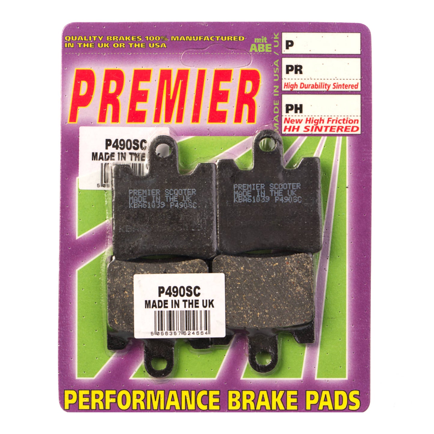Premier Brake Pads - P-SC Organic Scooter
