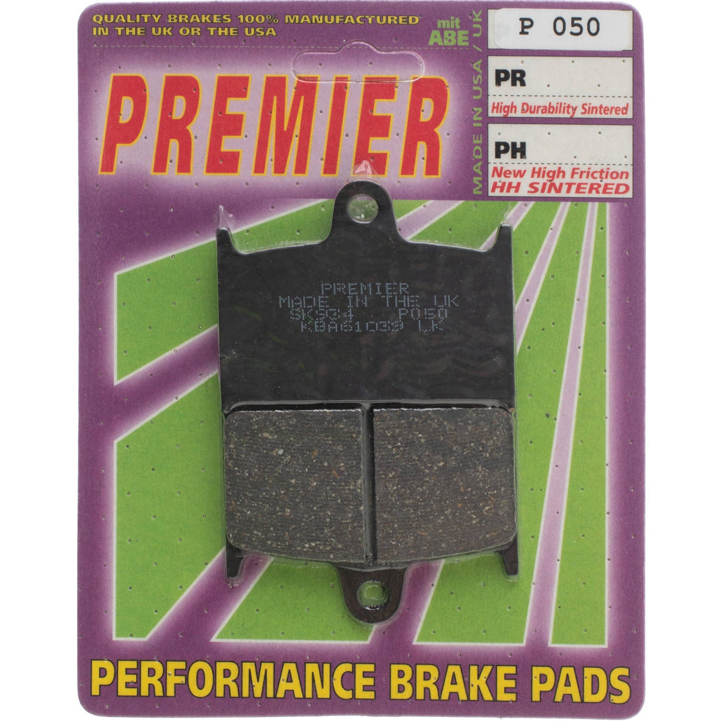 Premier Brake Pads - P Organic Standard
