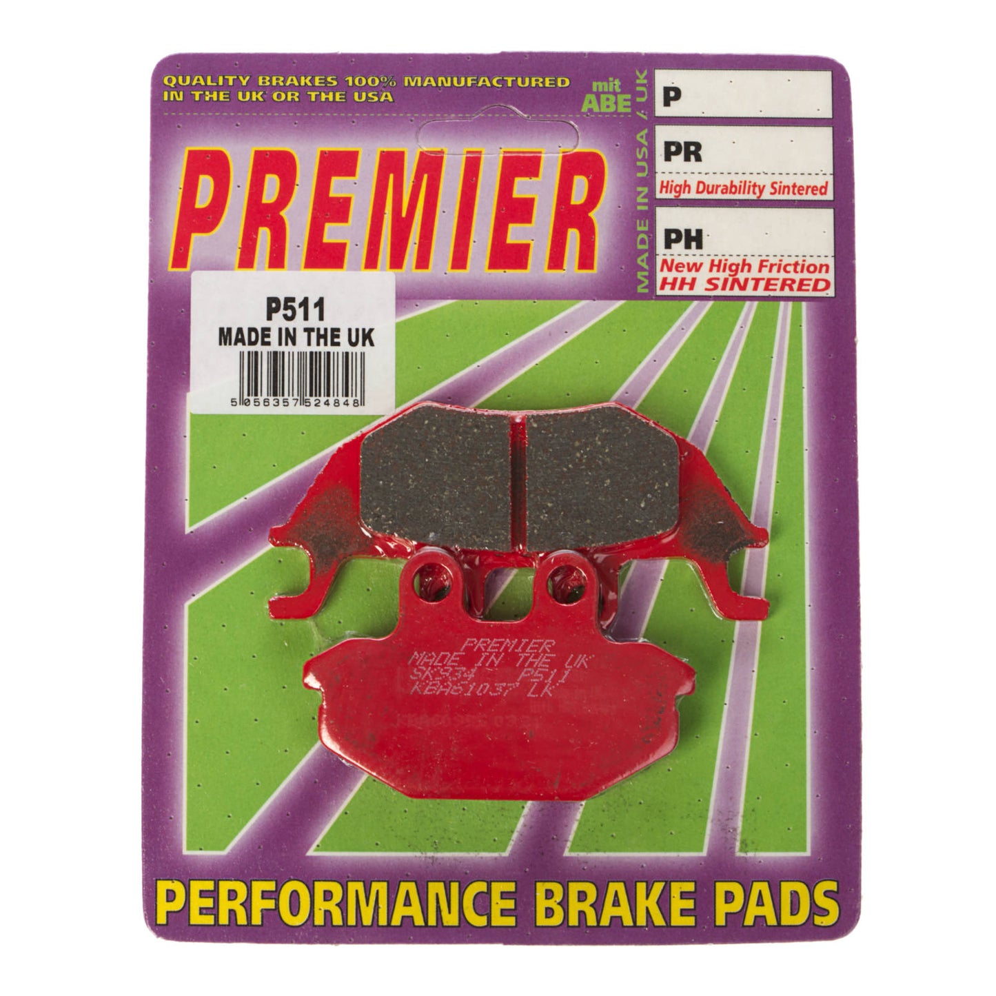 Premier Brake Pads - P Organic Standard