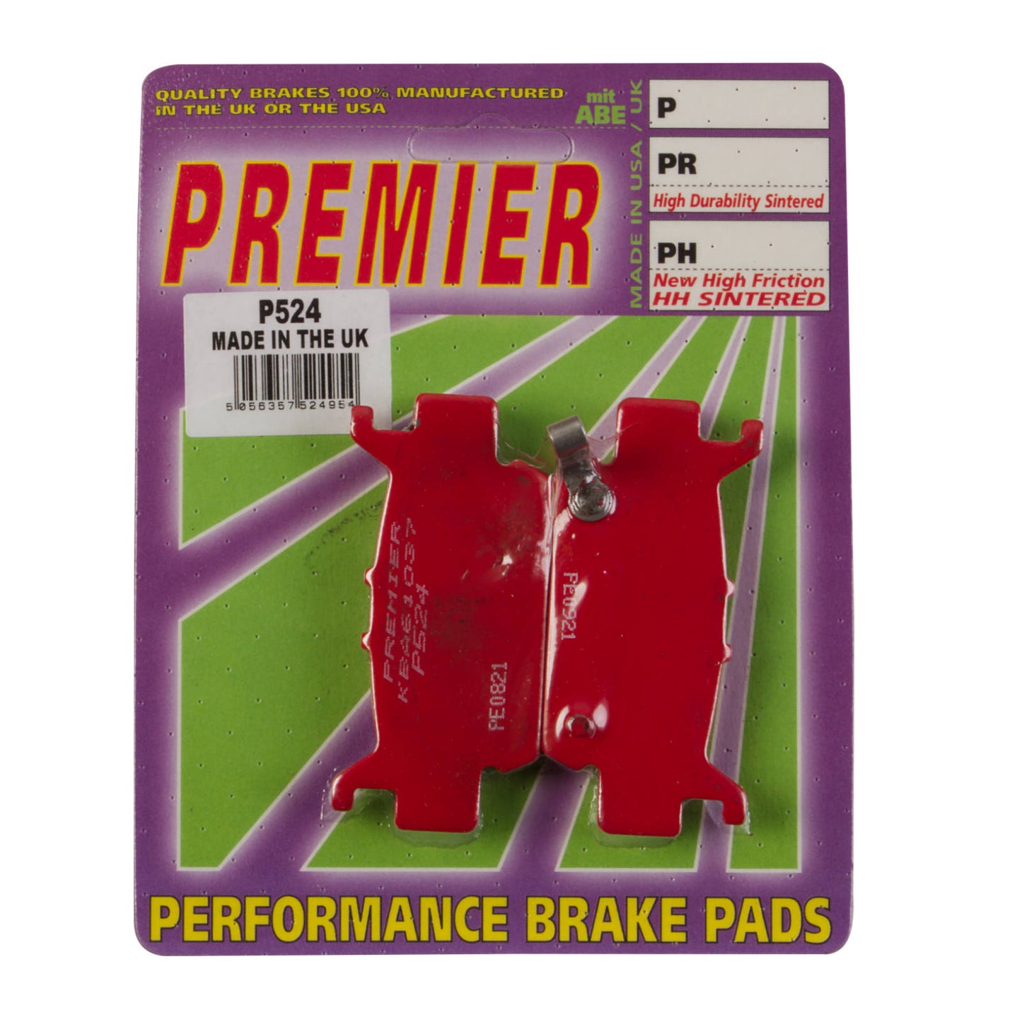 Premier Brake Pads - P Organic Standard