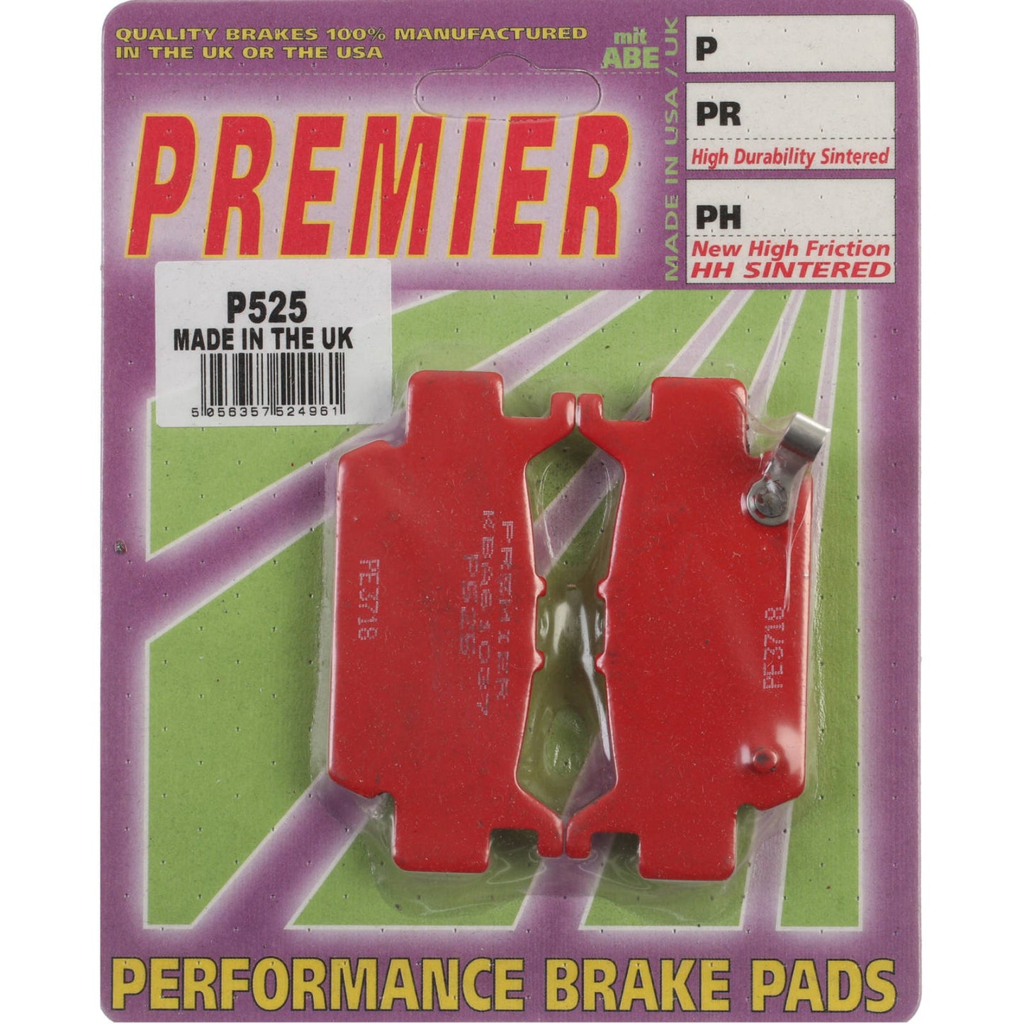 Premier Brake Pads - P Organic Standard