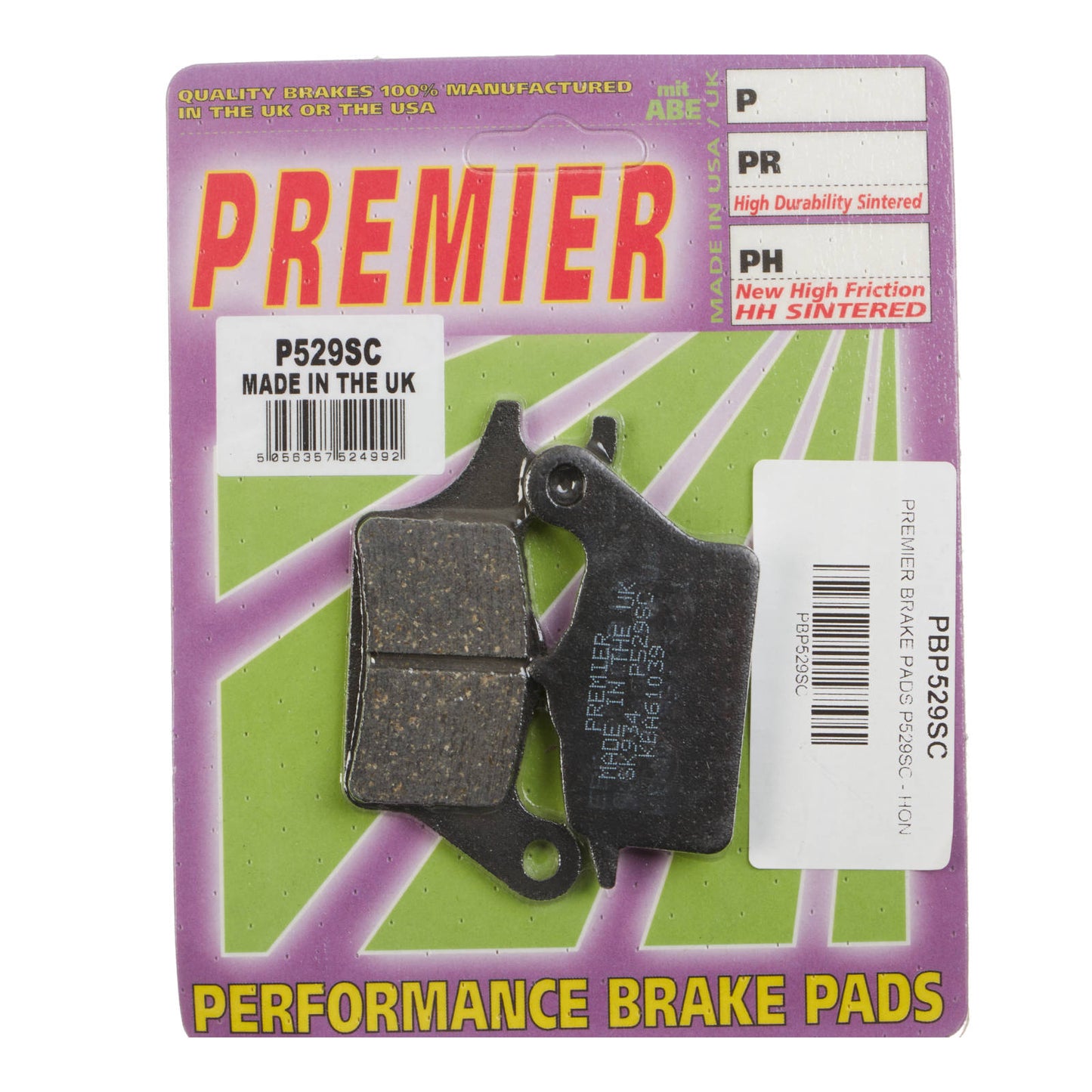 Premier Brake Pads - P-SC Organic Scooter