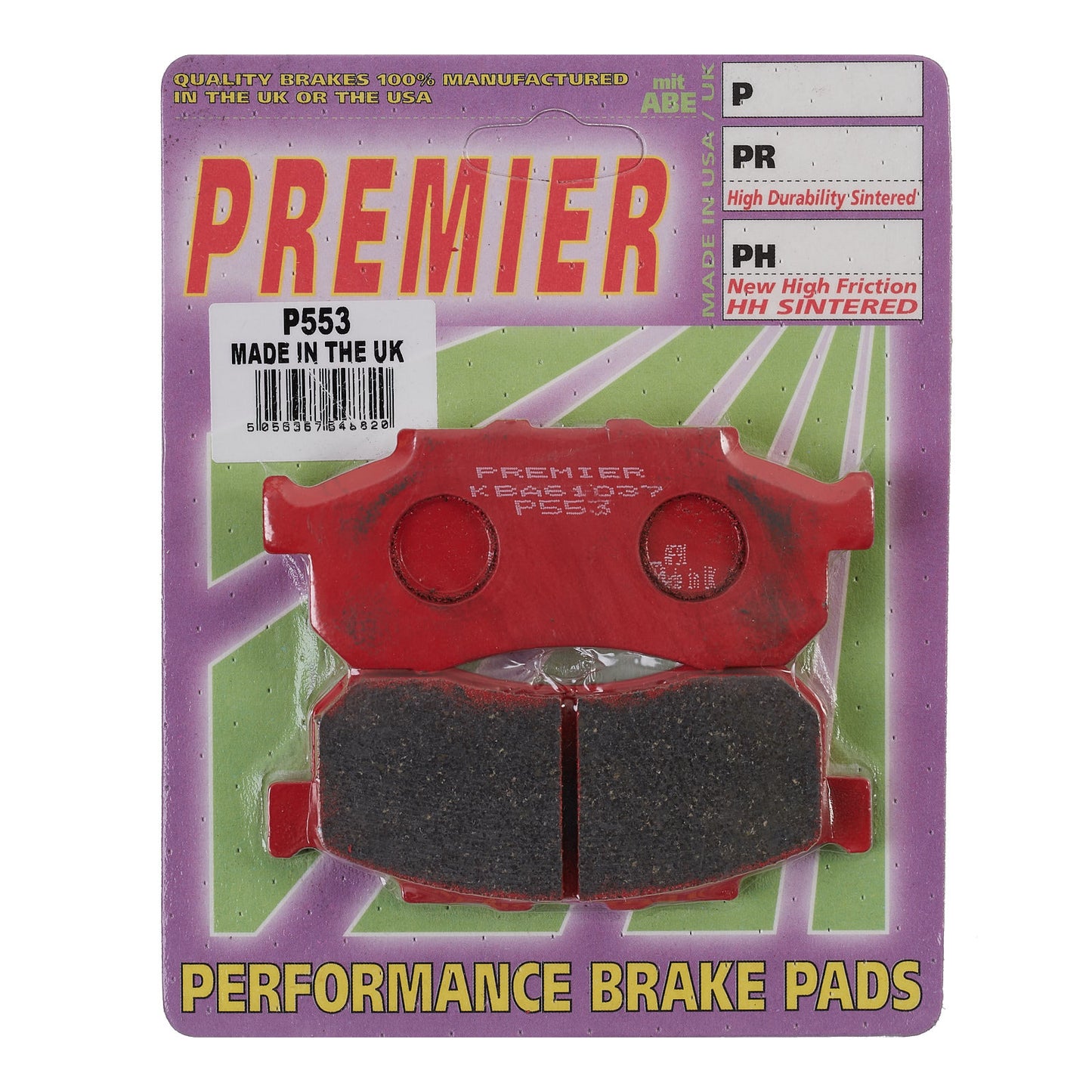 Premier Brake Pads - P Organic Standard
