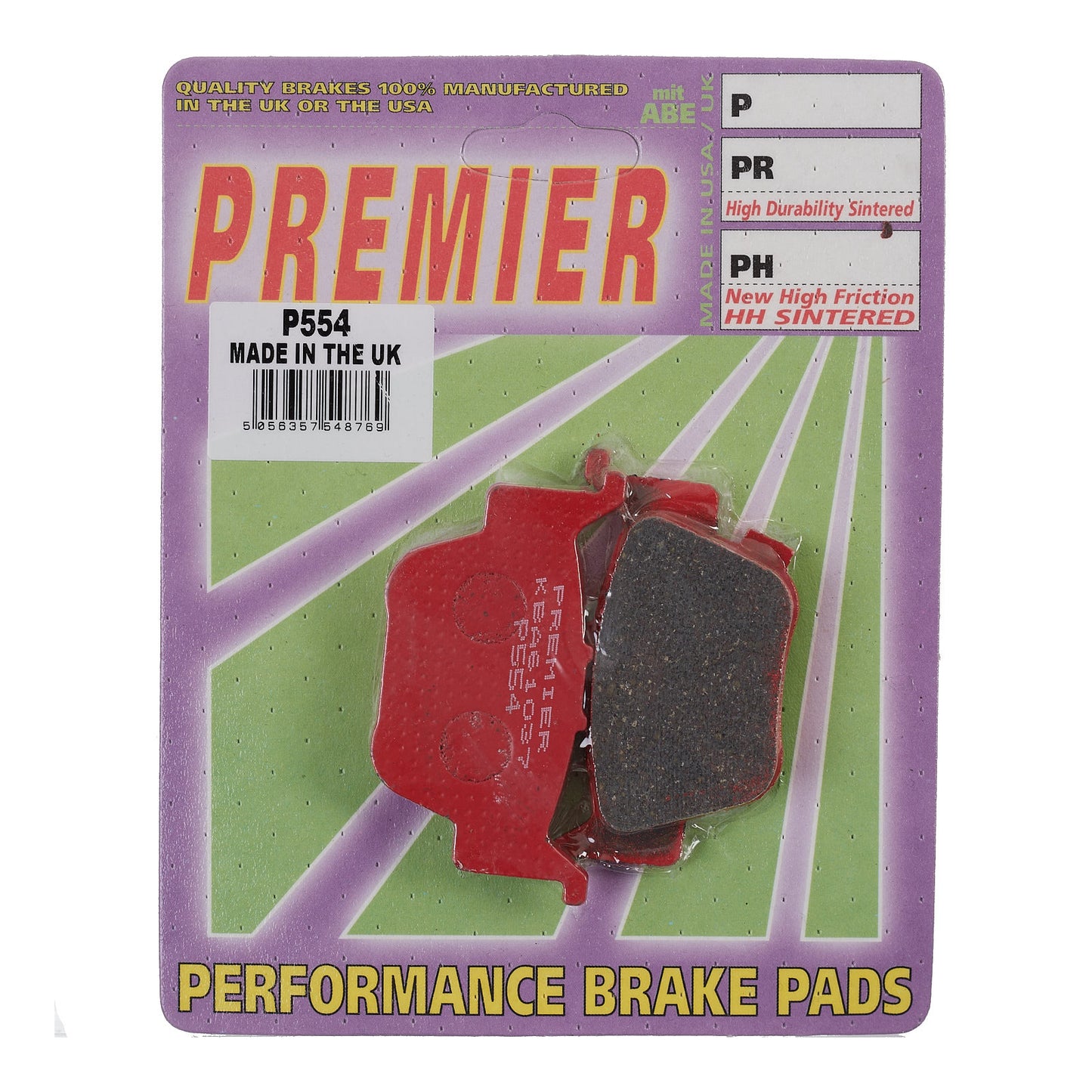 Premier Brake Pads - P Organic Standard