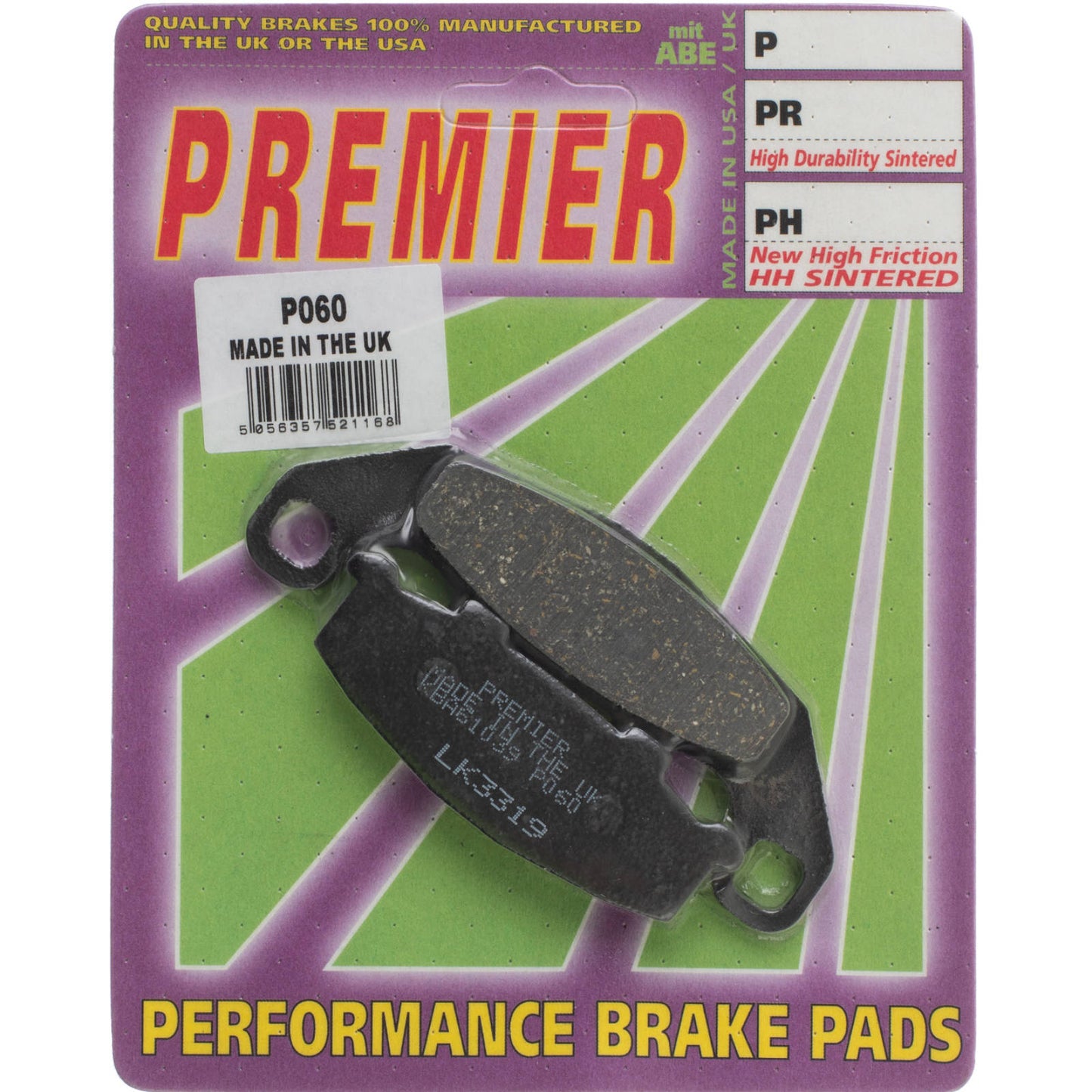 Premier Brake Pads - P Organic Standard
