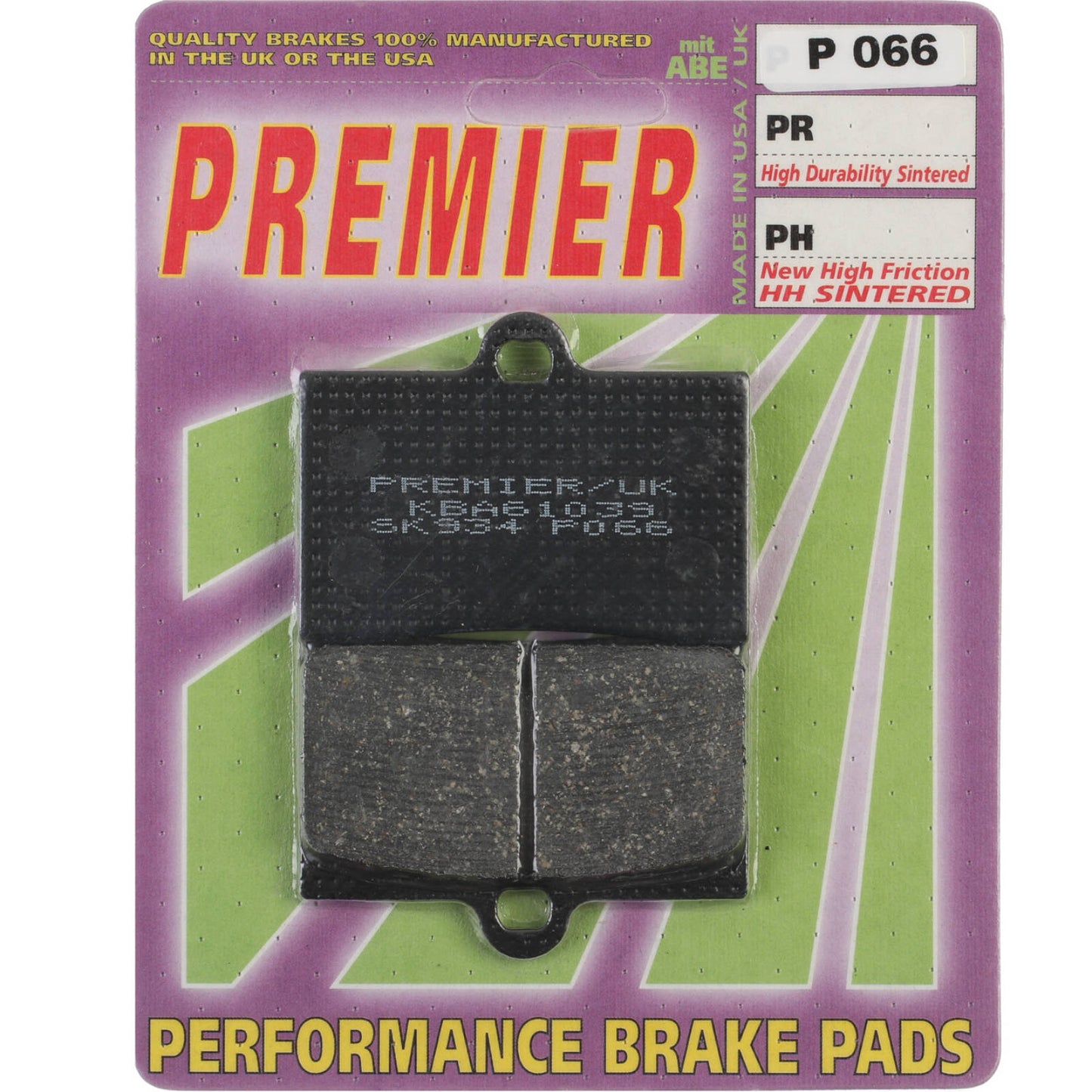 Premier Brake Pads - P Organic Standard