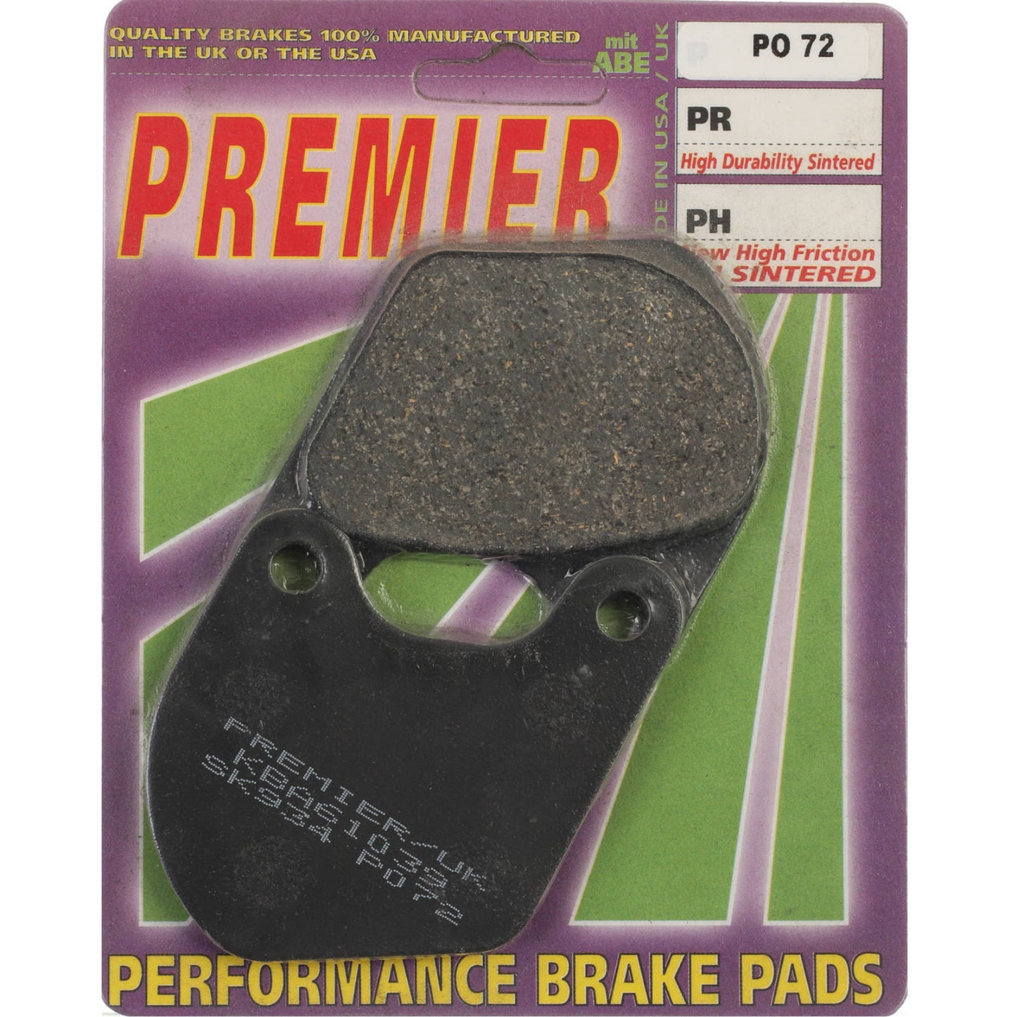 Premier Brake Pads - P Organic Standard