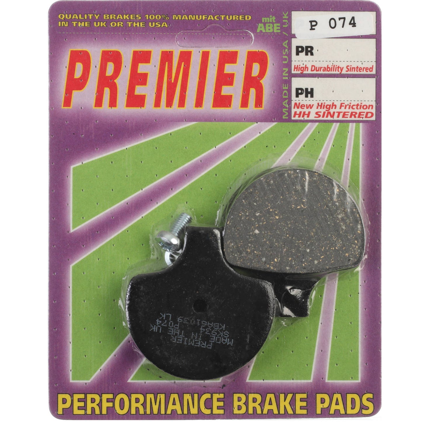 Premier Brake Pads - P Organic Standard