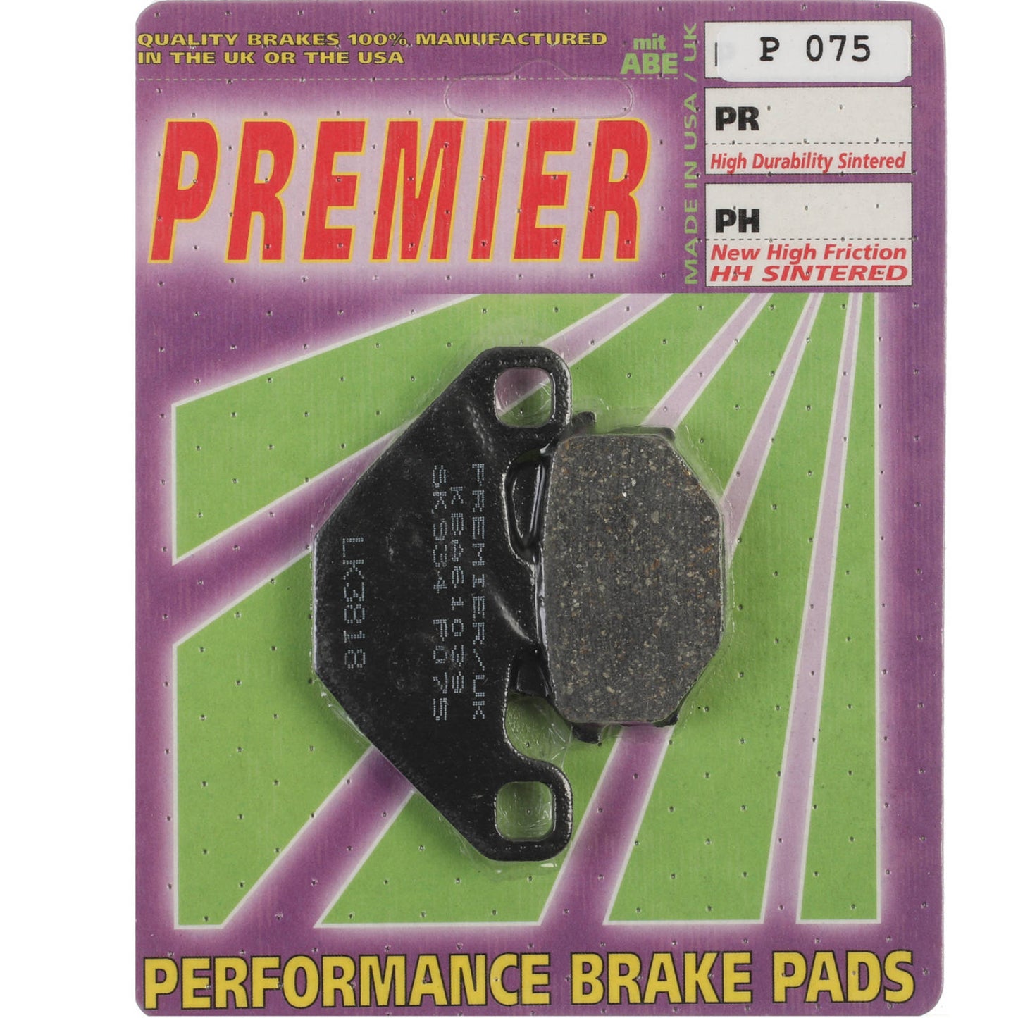 Premier Brake Pads - P Organic Standard