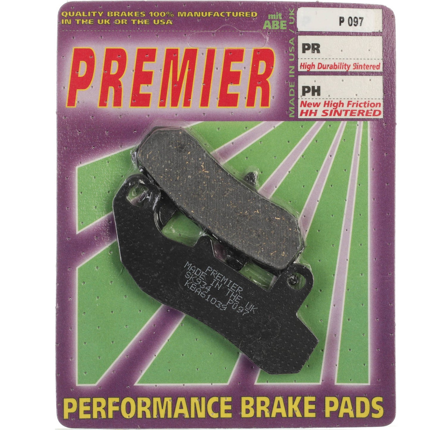 Premier Brake Pads - P Organic Standard