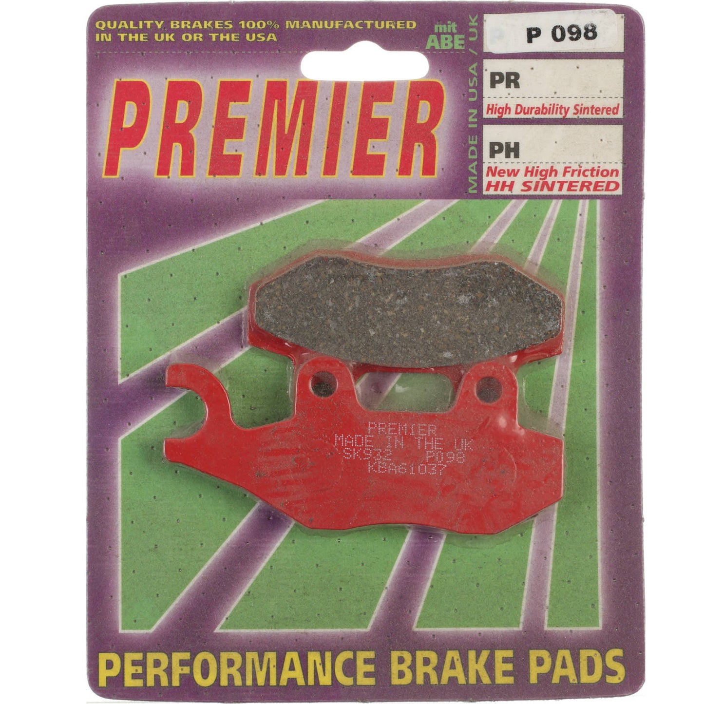 Premier Brake Pads - P Organic Standard