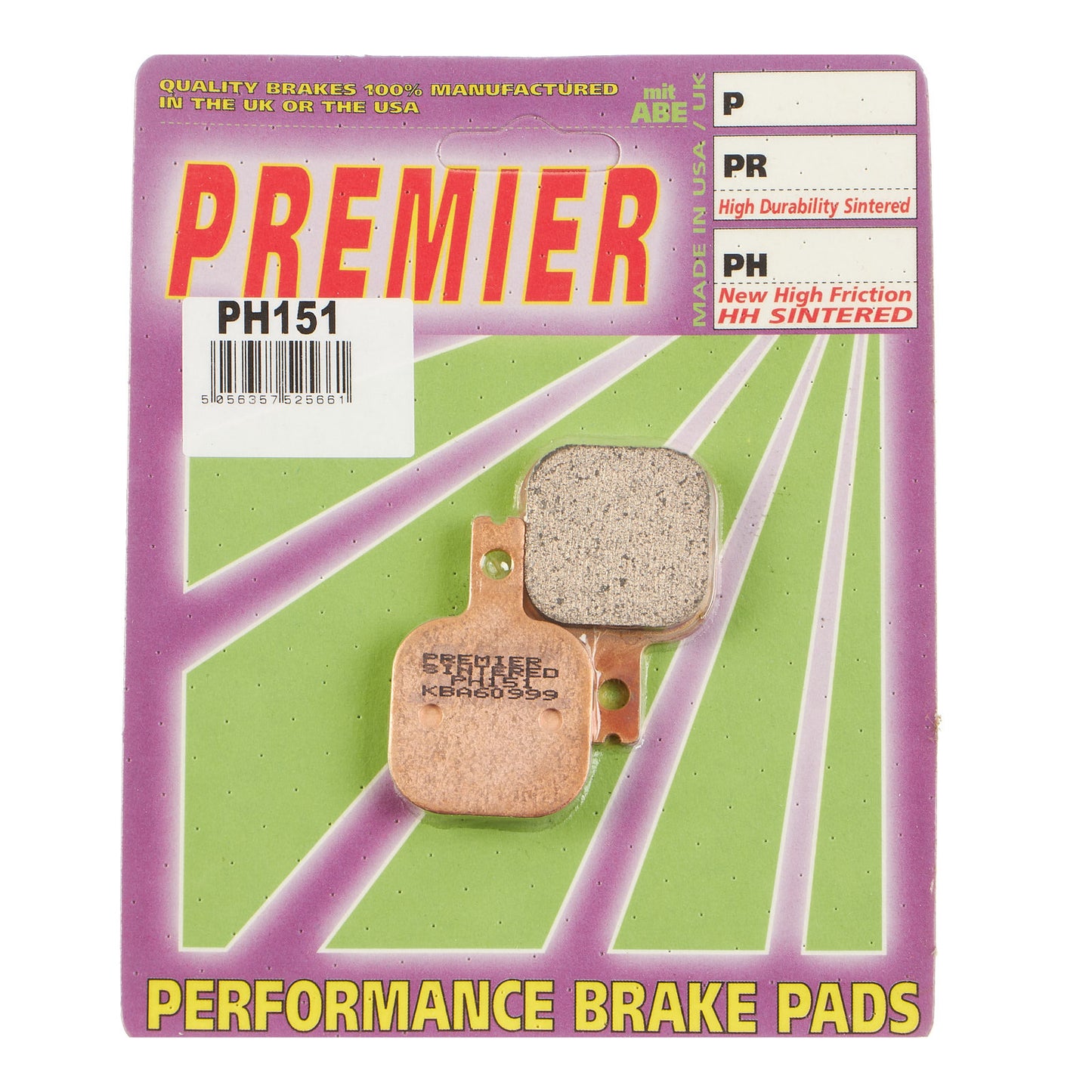 Premier Brake Pads - PH Street Sintered