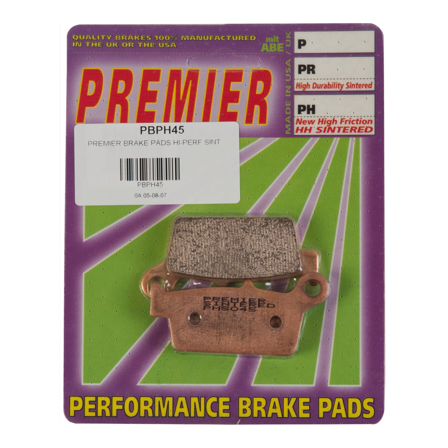 Premier Brake Pads - PH Street Sintered