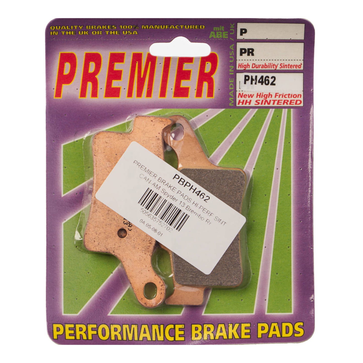 Premier Brake Pads - PH Street Sintered
