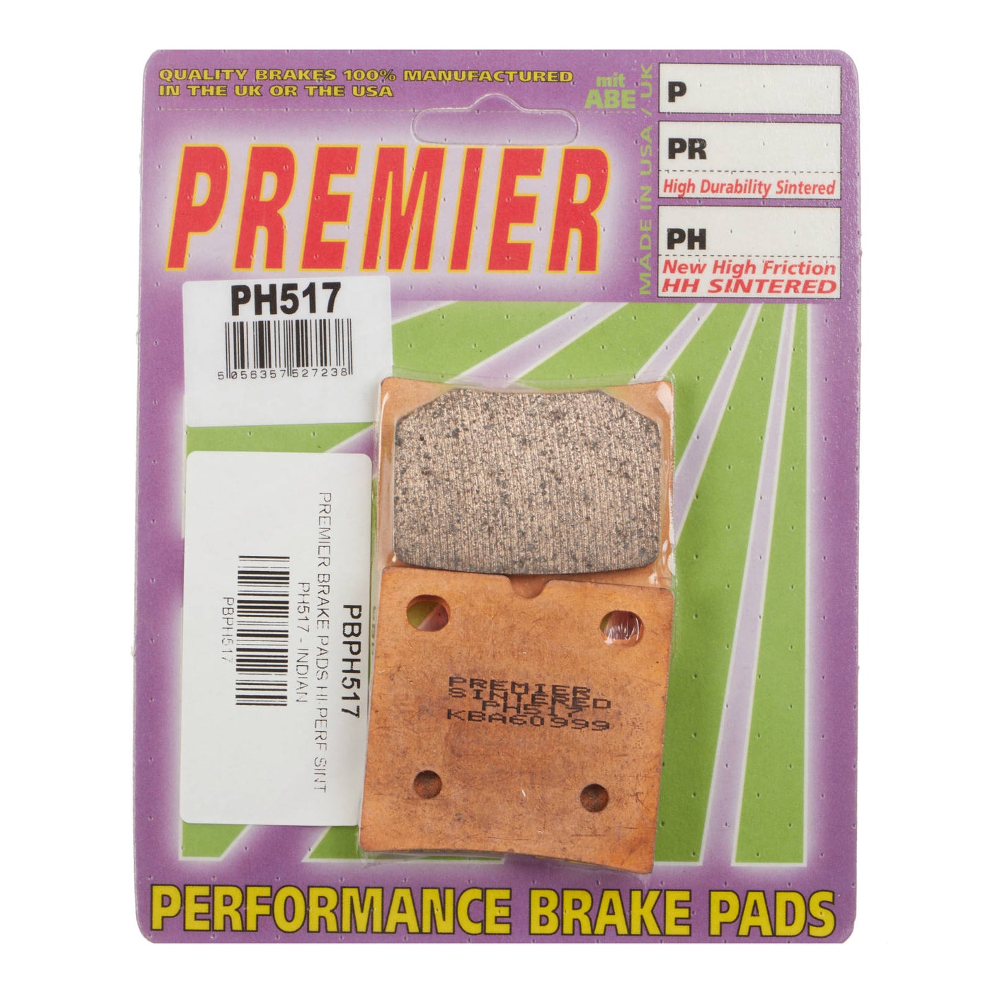 Premier Brake Pads - PH Street Sintered