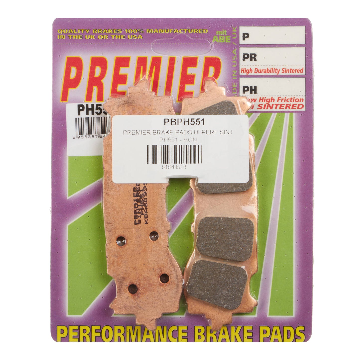 Premier Brake Pads - PH Street Sintered