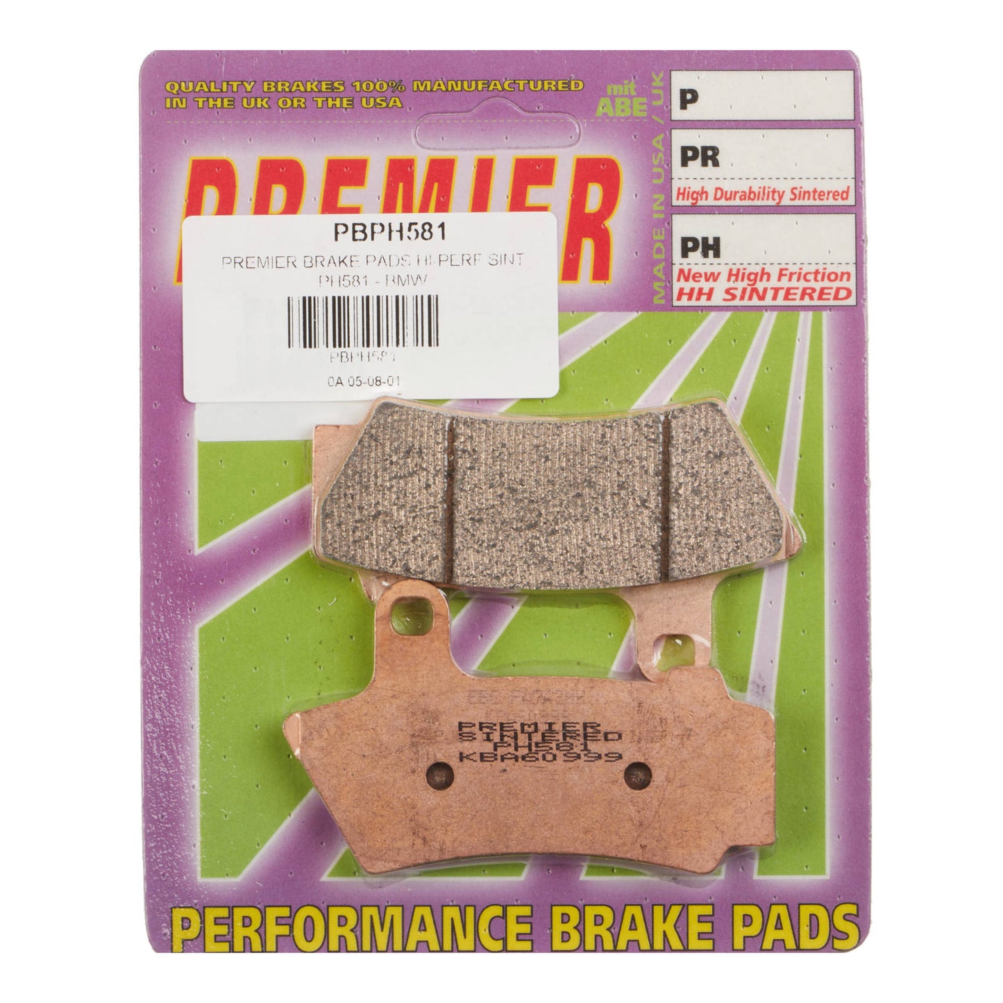 Premier Brake Pads - PH Street Sintered