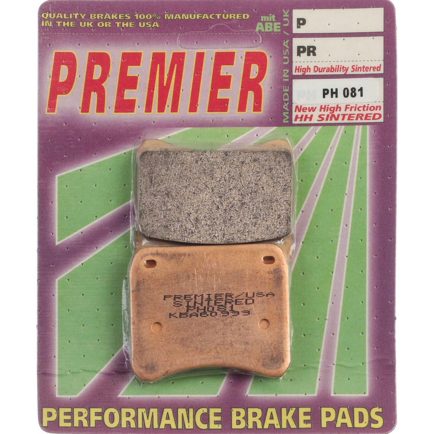 Premier Brake Pads - PH Street Sintered