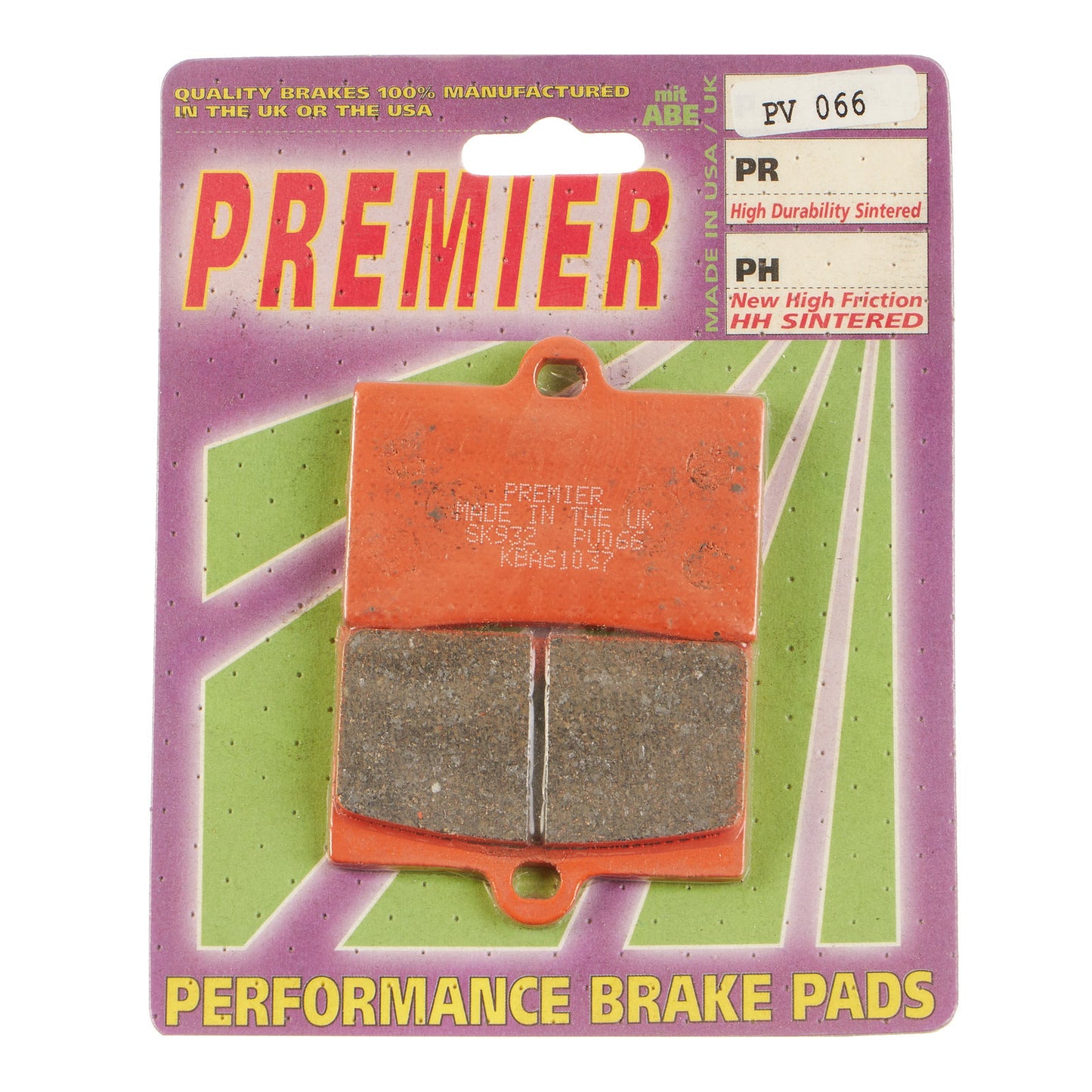 Premier Brake Pads - PV Semi Sintered