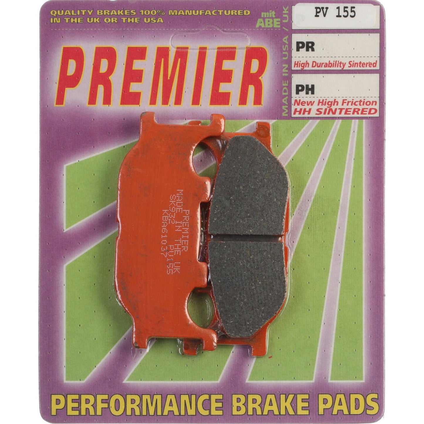 Premier Brake Pads - PV Semi Sintered