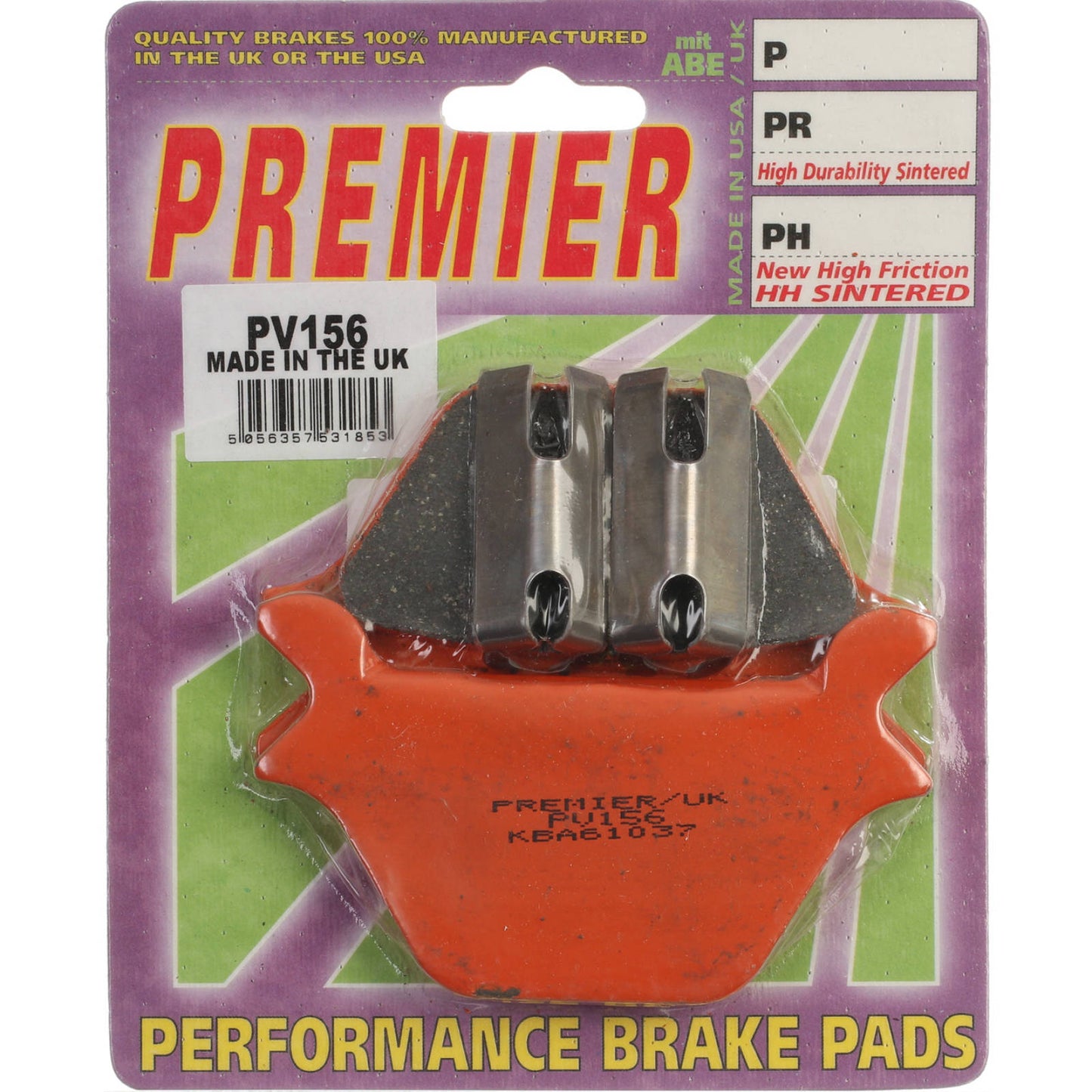 Premier Brake Pads - PV Semi Sintered
